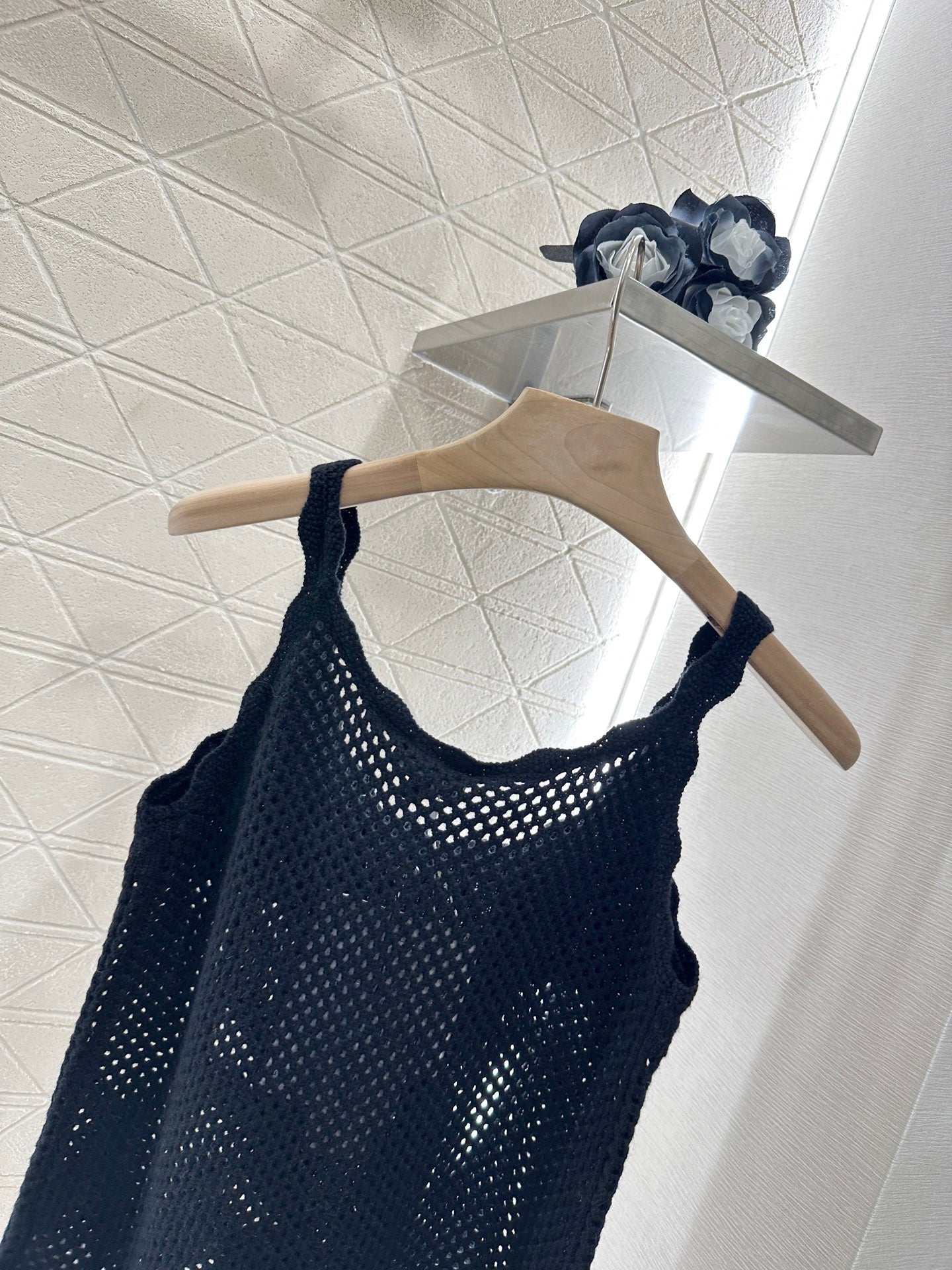 C 2025 new product Hollow knitted vest