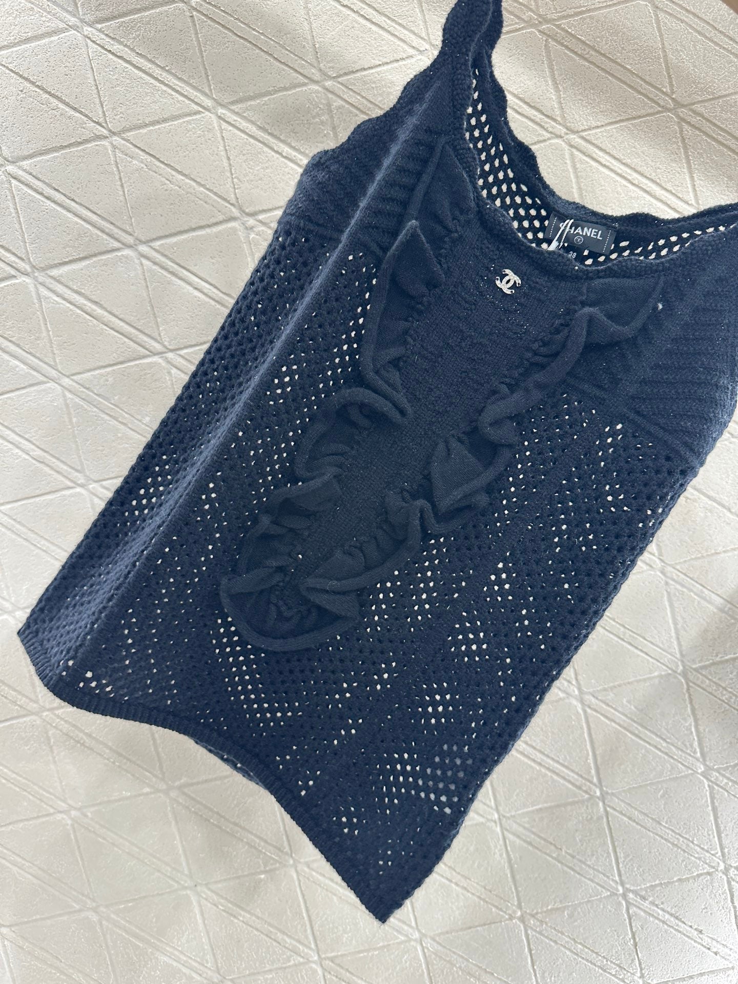 C 2025 new product Hollow knitted vest