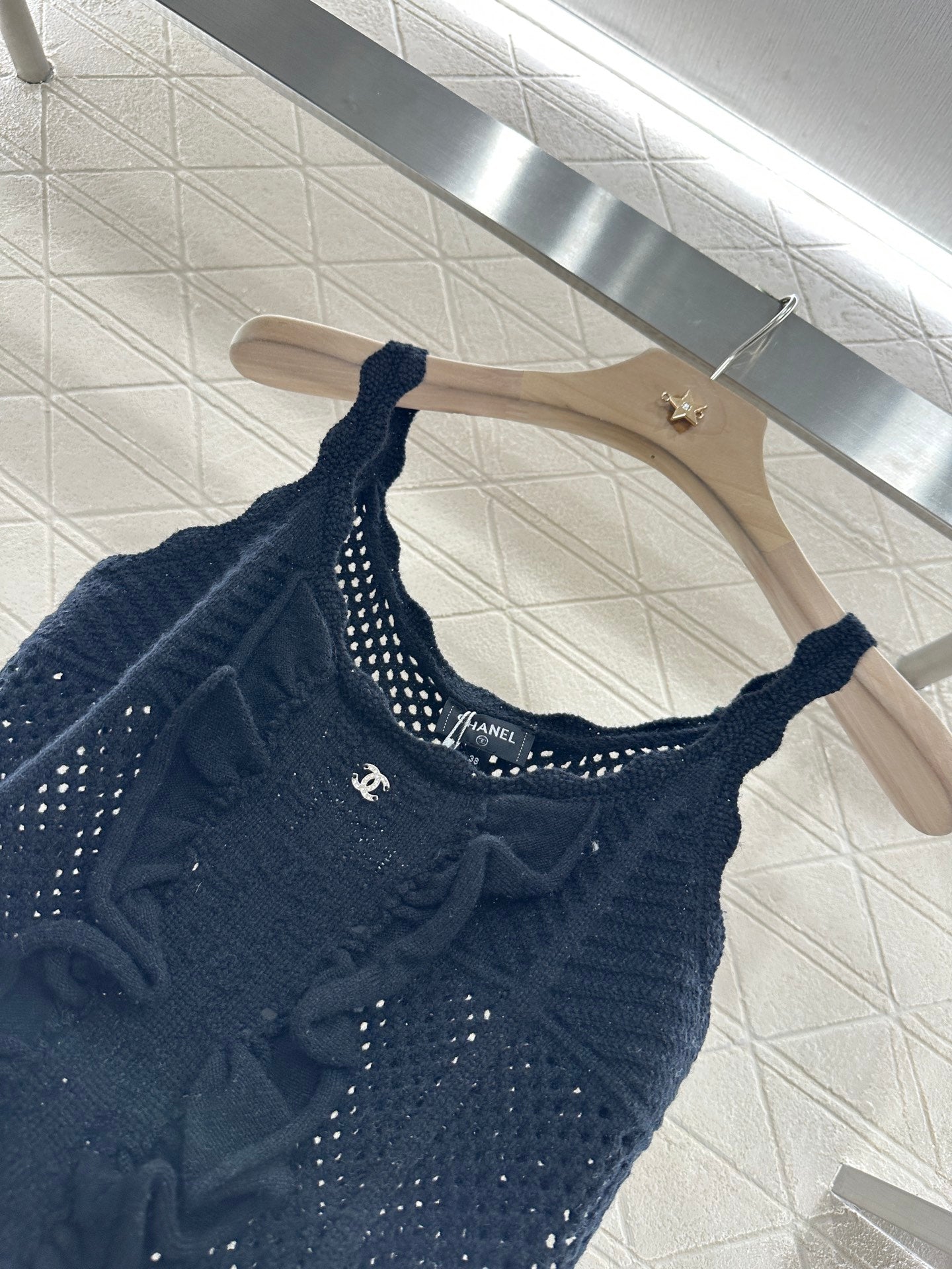 C 2025 new product Hollow knitted vest