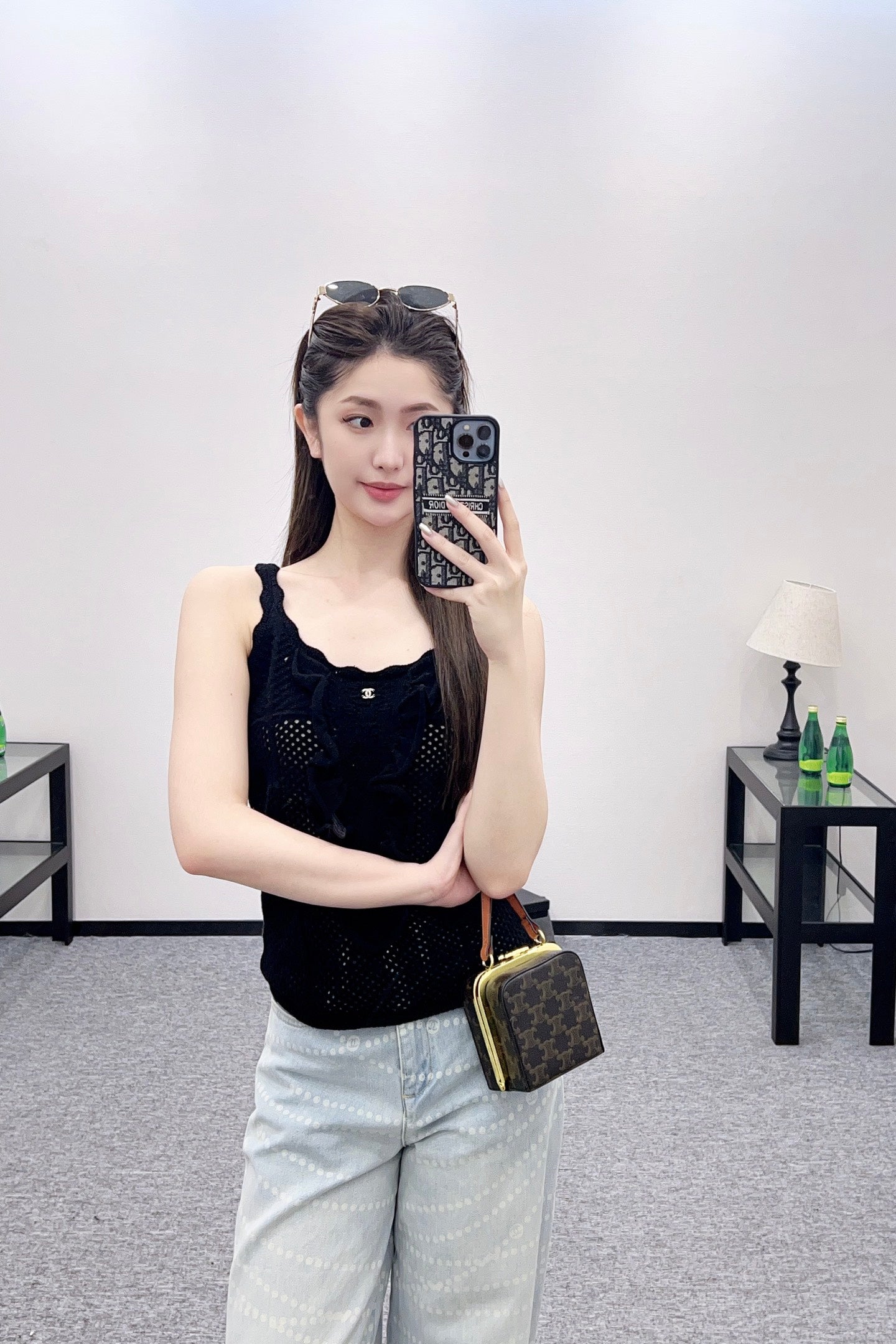 C 2025 new product Hollow knitted vest