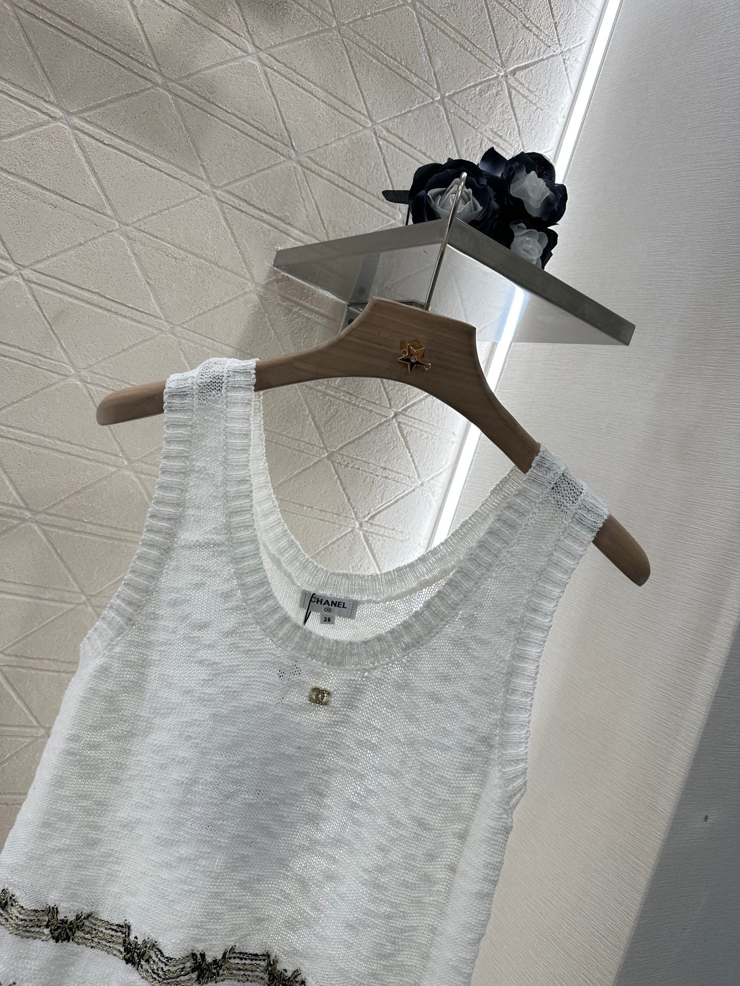 C 2025 new product Embroidered knitted vest