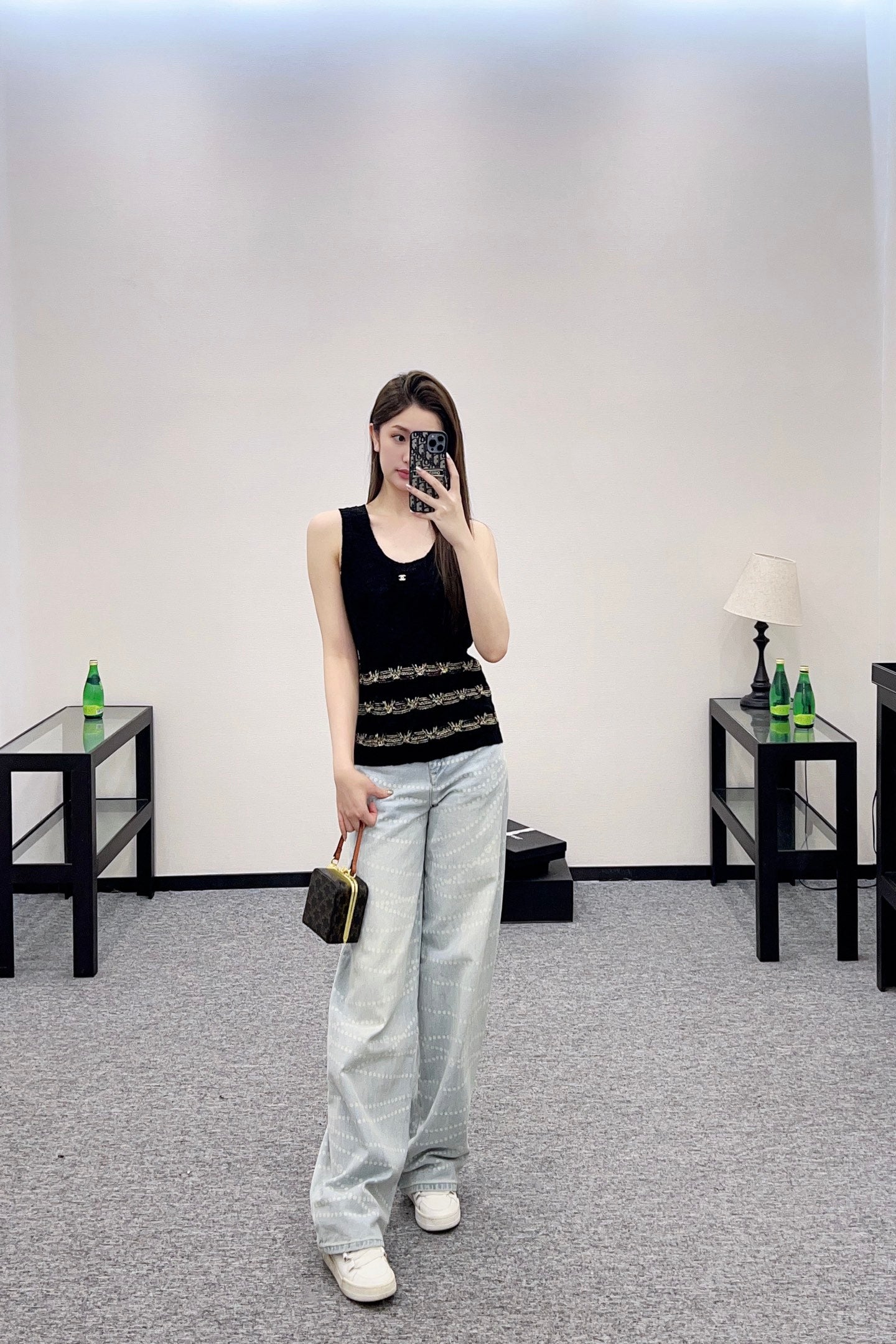 C 2025 new product Embroidered knitted vest