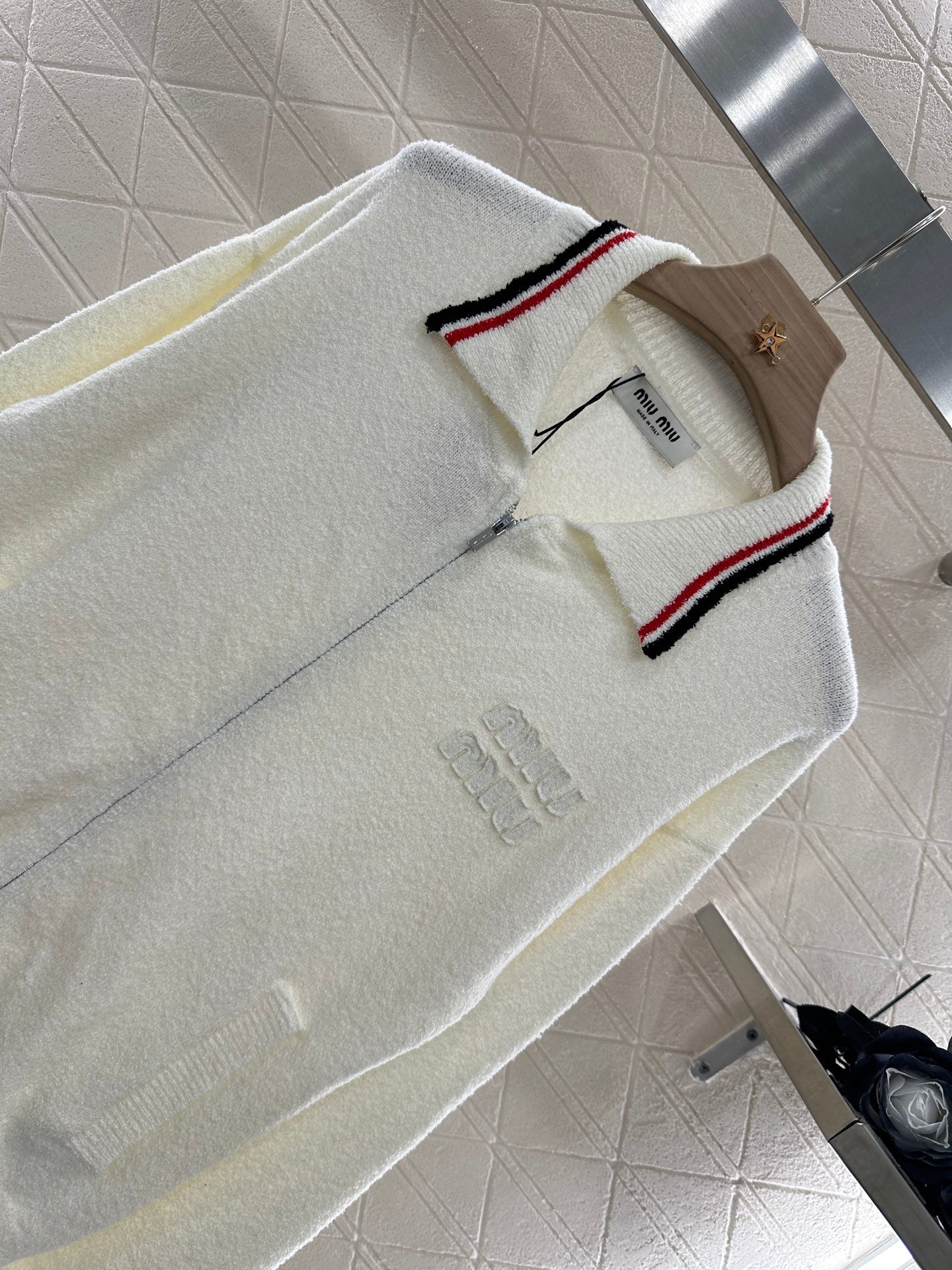 M 2025 new product Zipper knitted cardigan