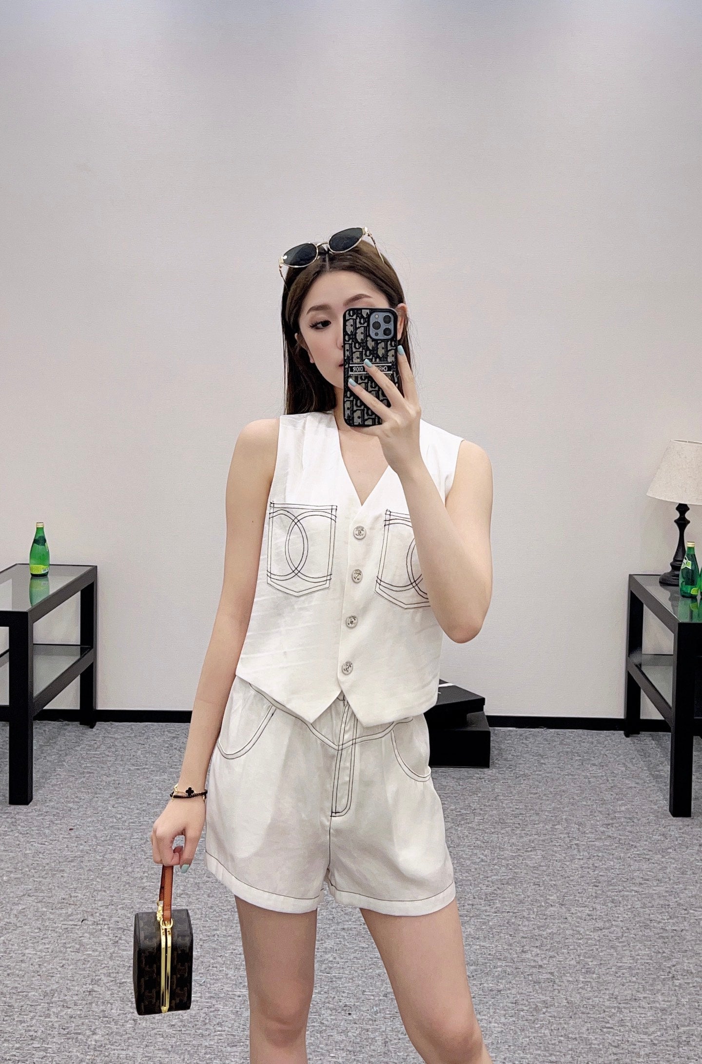C 2025 new product Double C vest shorts set