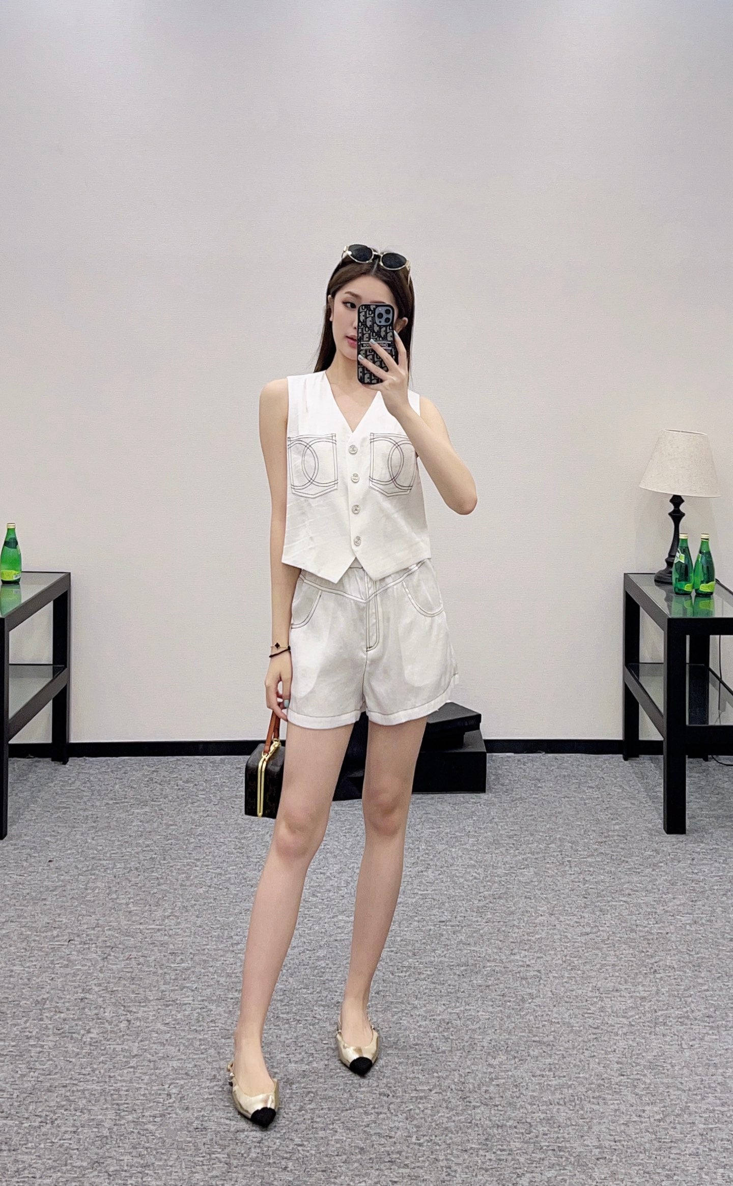 C 2025 new product Double C vest shorts set