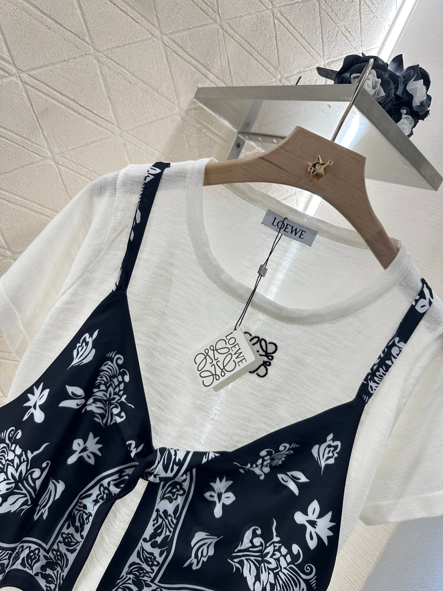 LO 2025 new product Printed knitted top