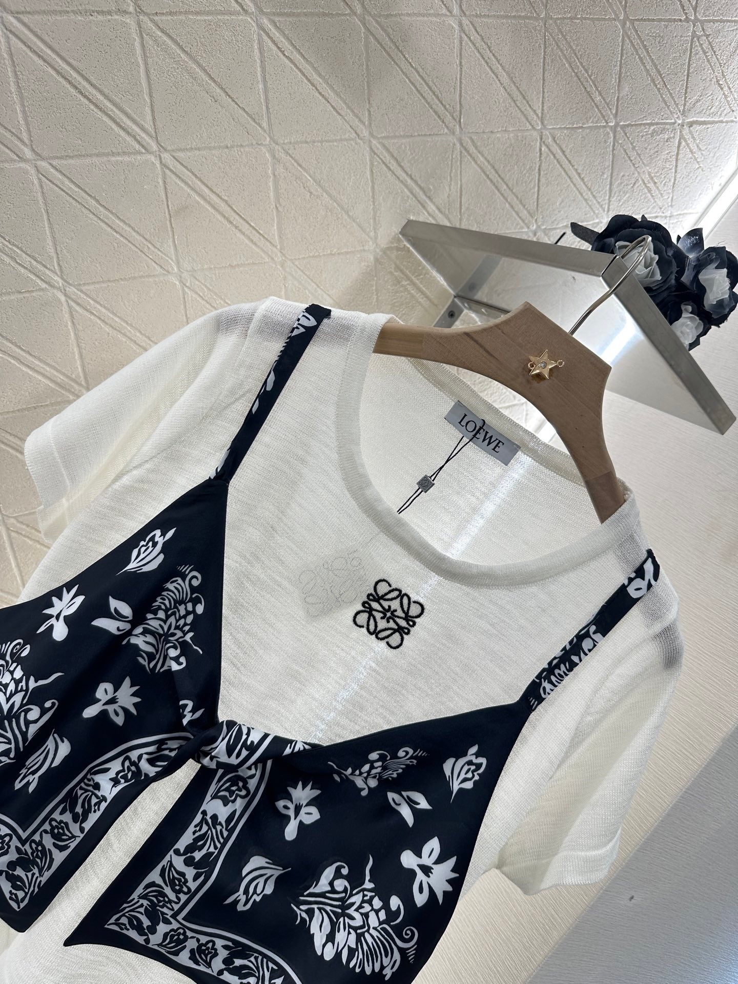 LO 2025 new product Printed knitted top