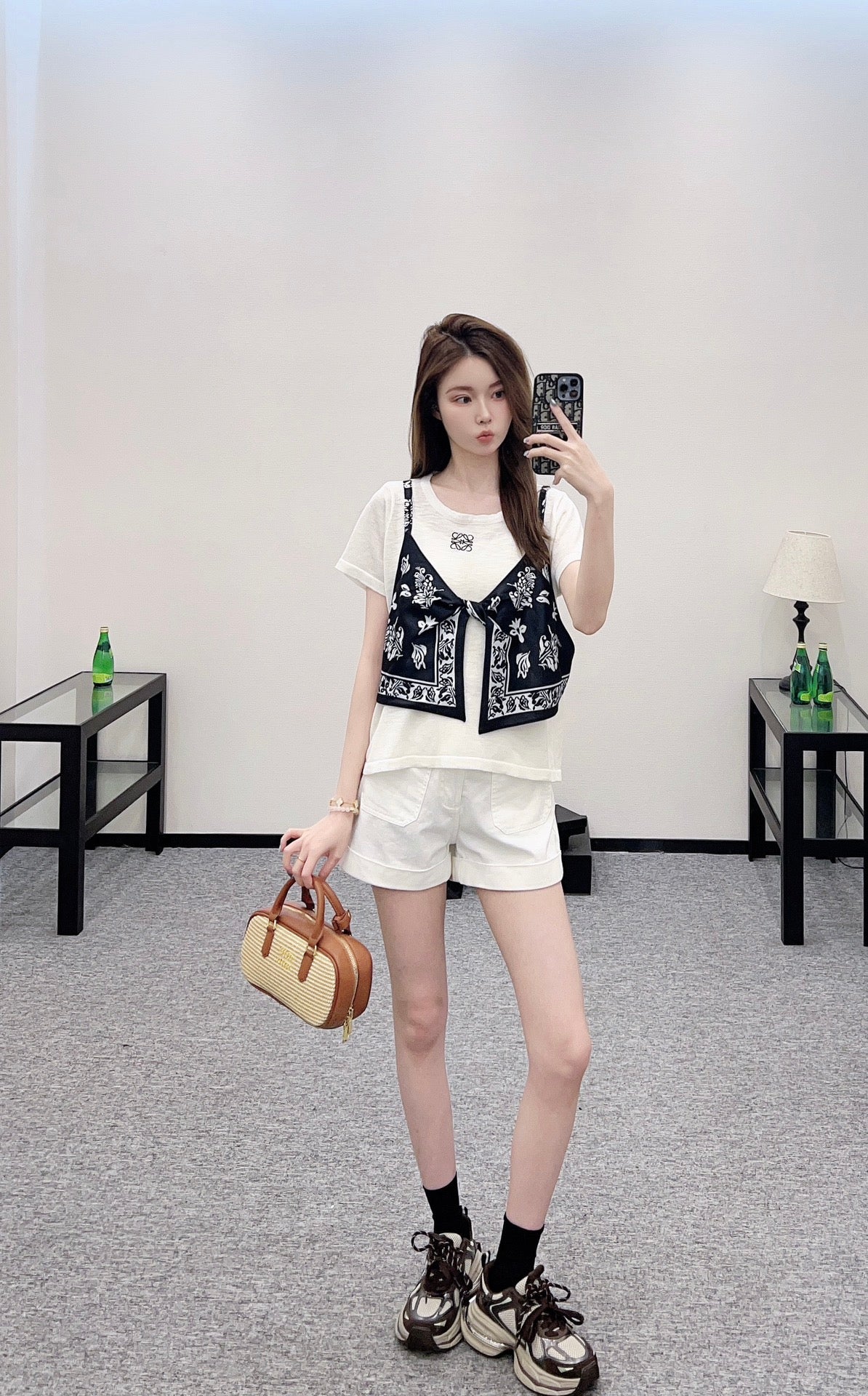 LO 2025 new product Printed knitted top