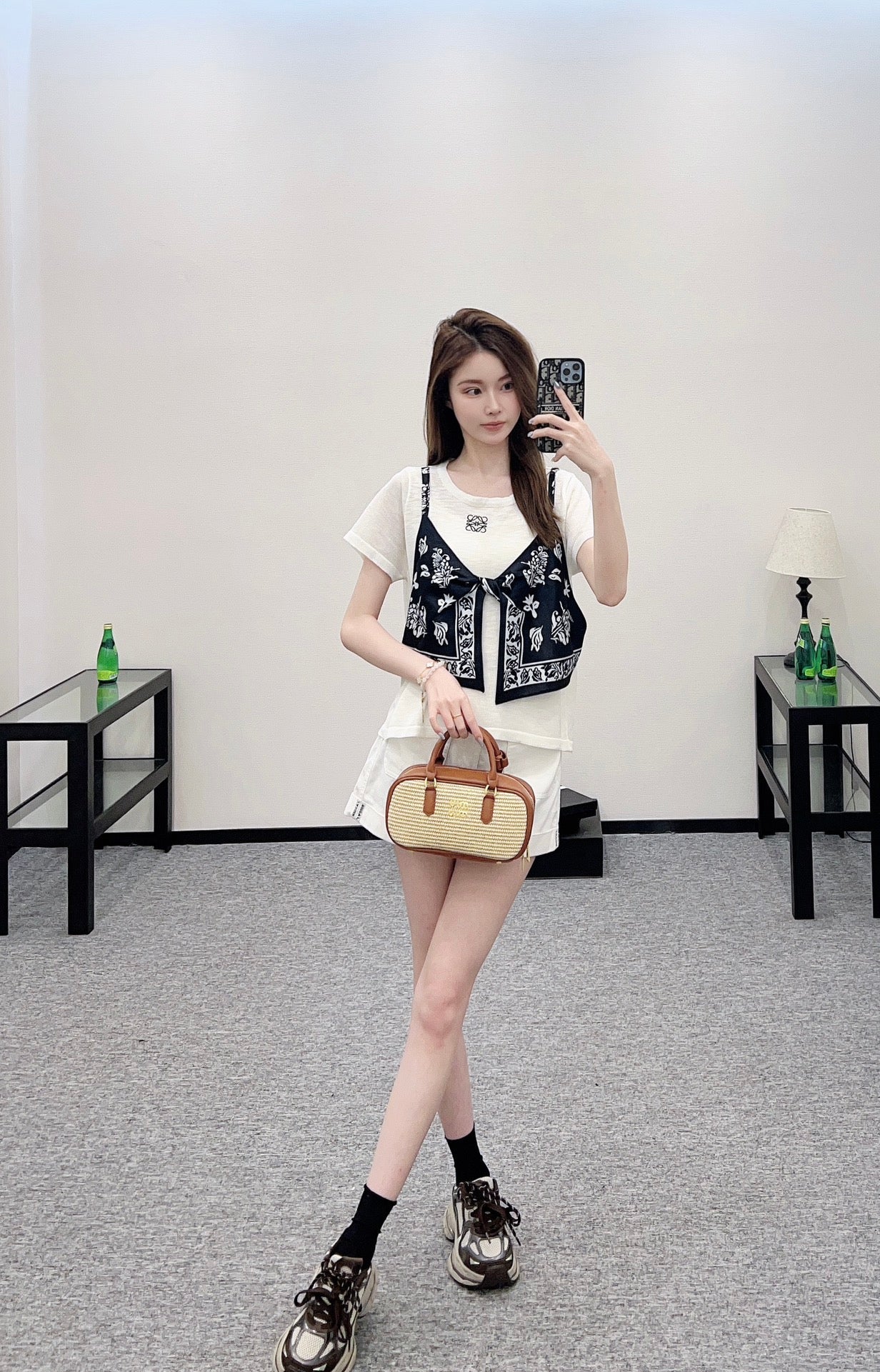 LO 2025 new product Printed knitted top