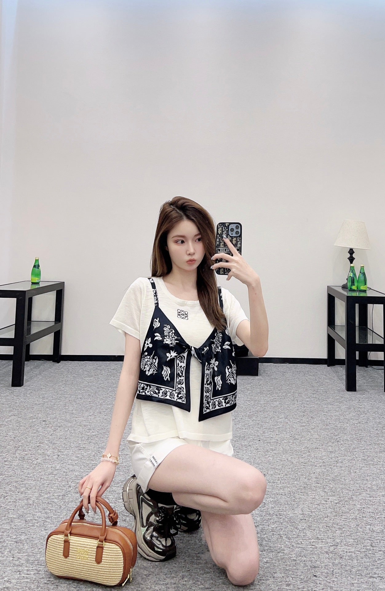 LO 2025 new product Printed knitted top