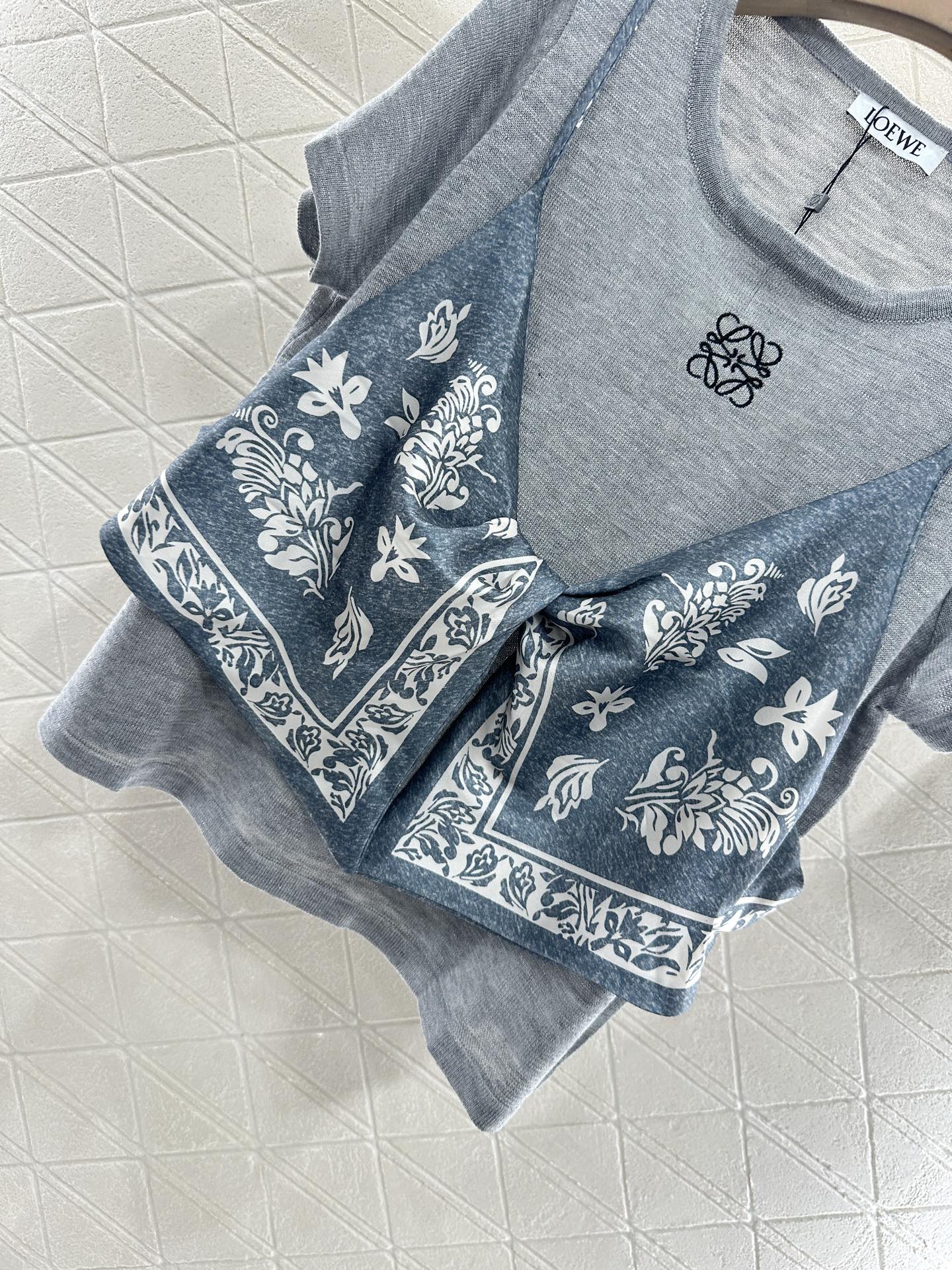 LO 2025 new product Printed knitted top