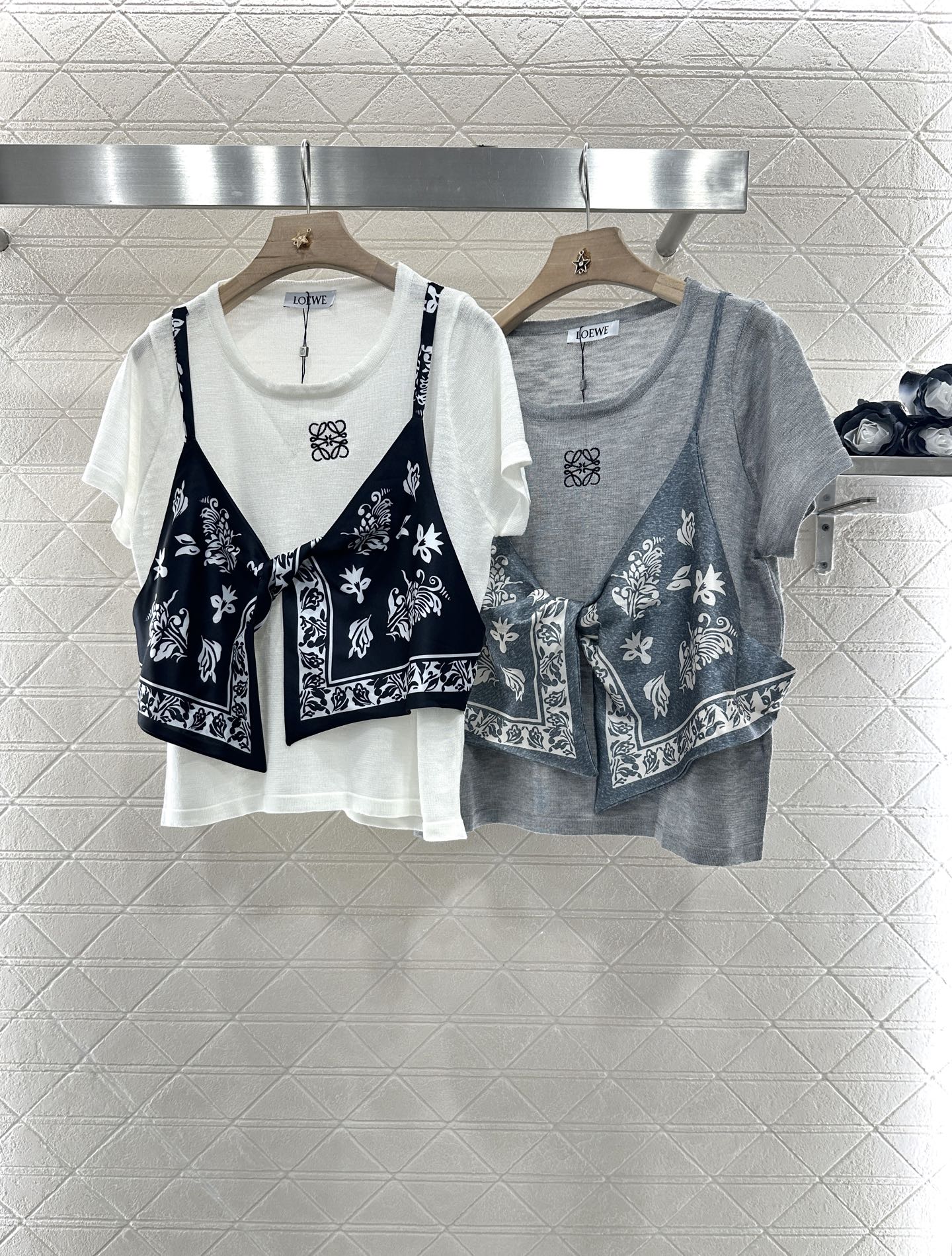 LO 2025 new product Printed knitted top