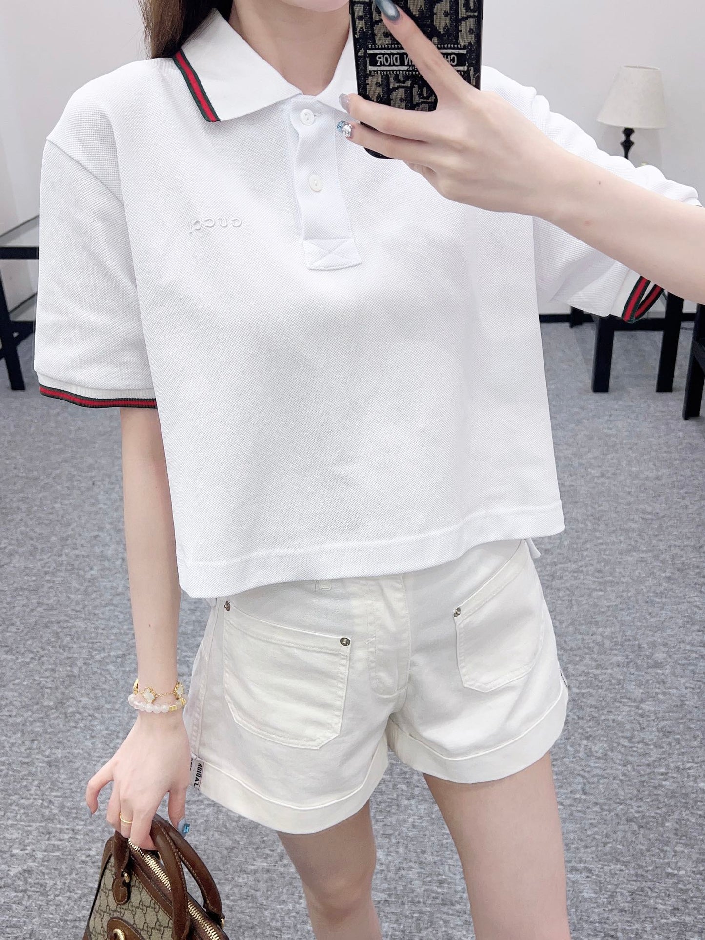 G 2025 new product Short 𝑝𝑜𝑙𝑜 top