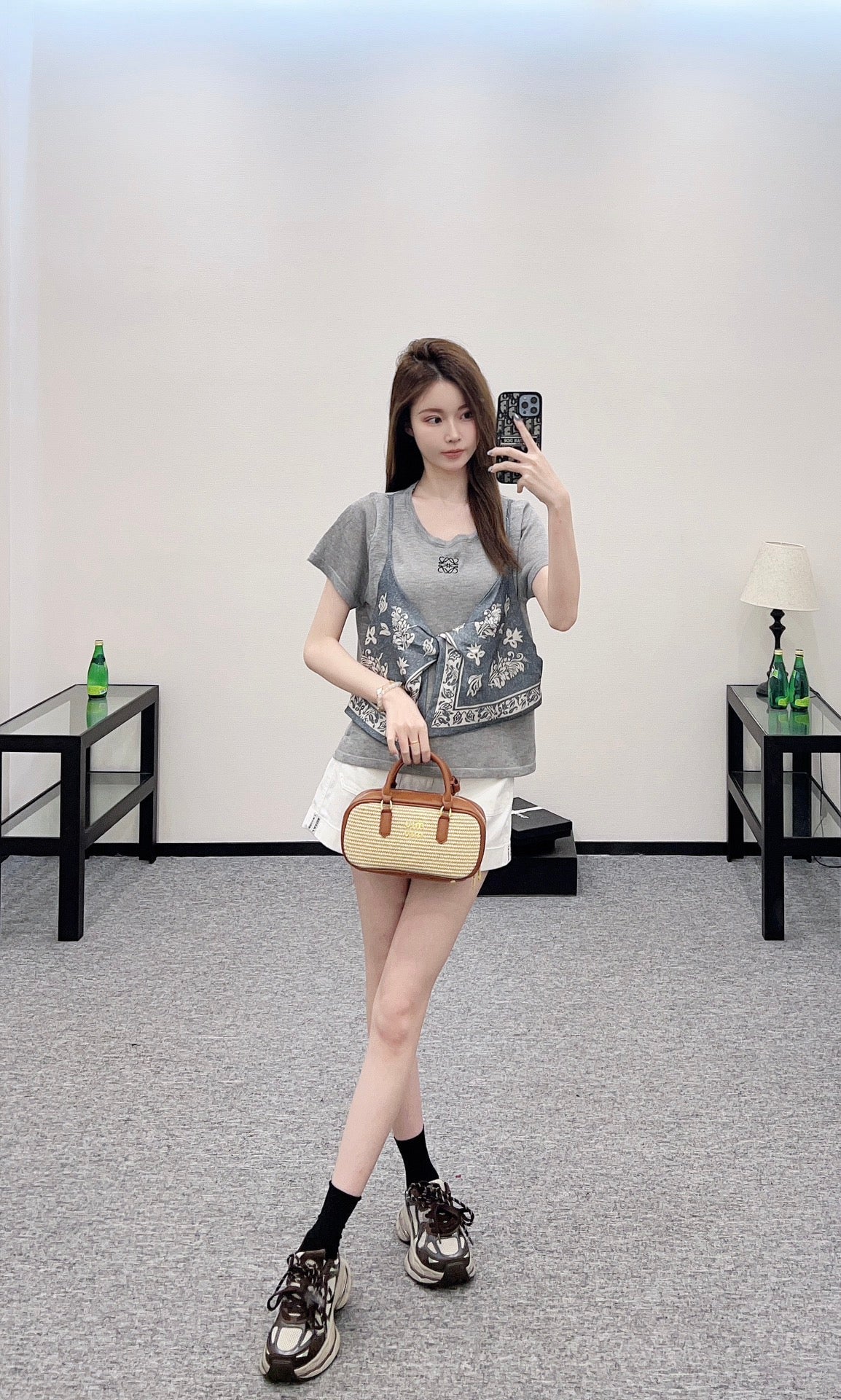 LO 2025 new product Printed knitted top
