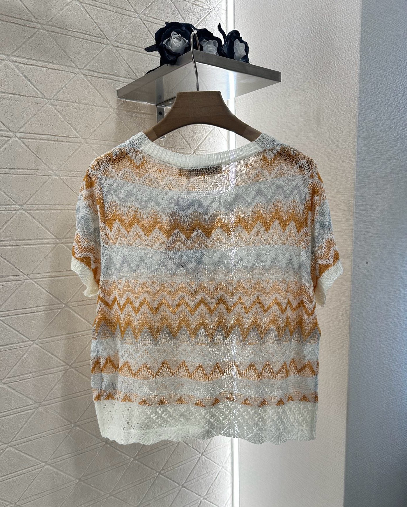 D 2025 new products Embroidered knitted top