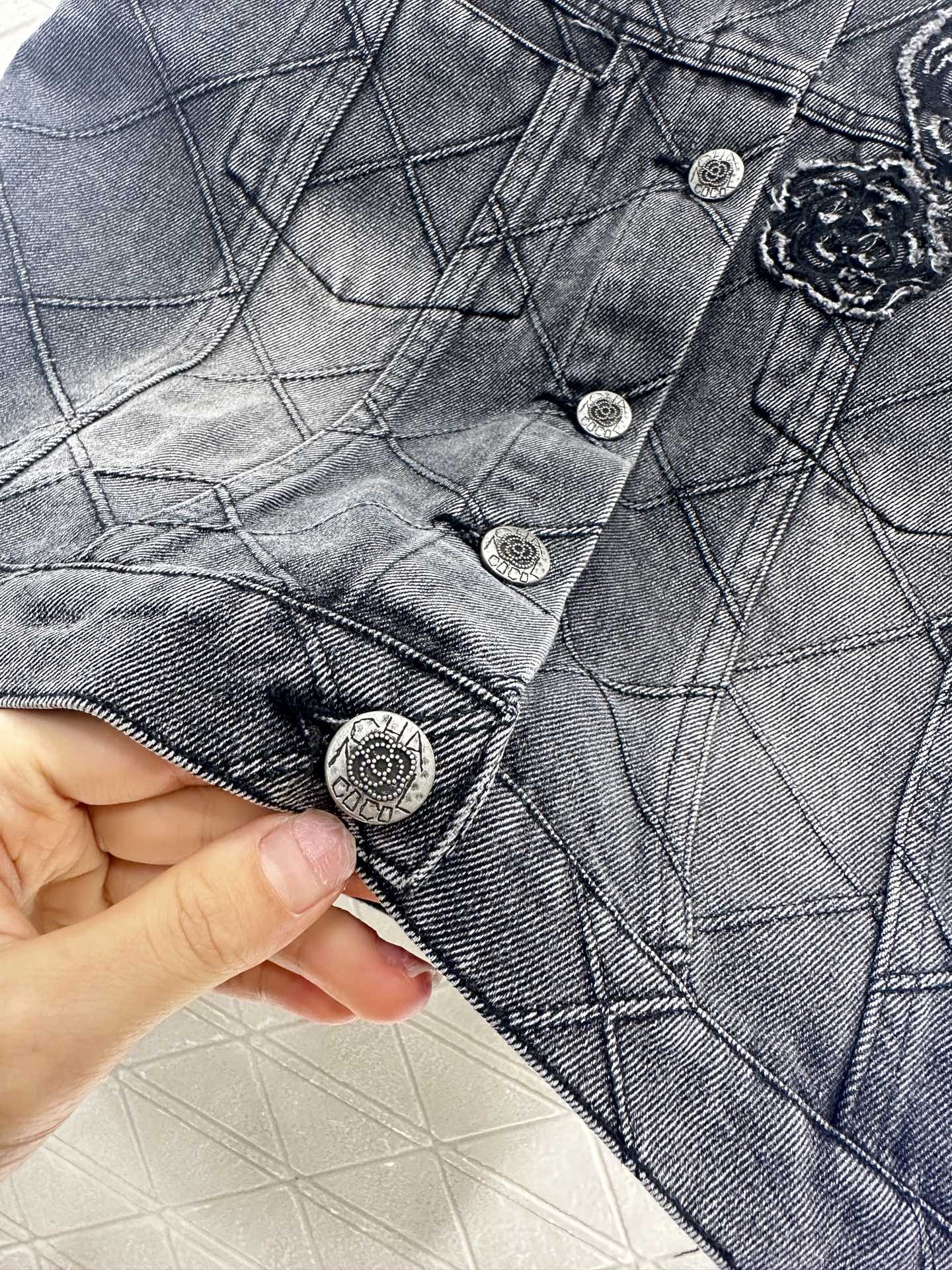 C 2025 new products Denim vest and short skirt set