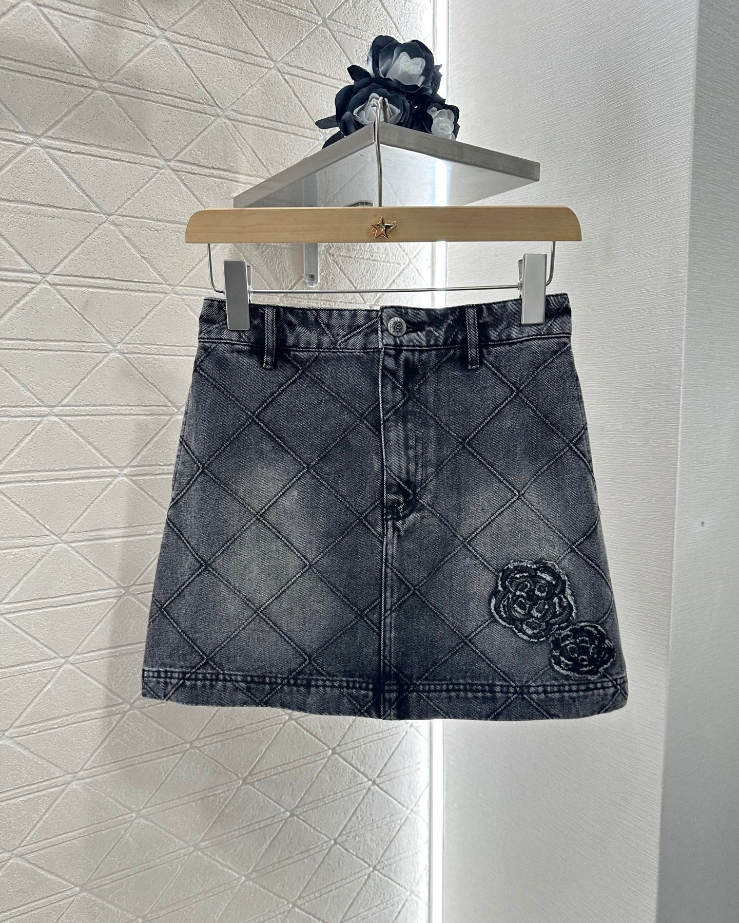 C 2025 new products Denim vest and short skirt set