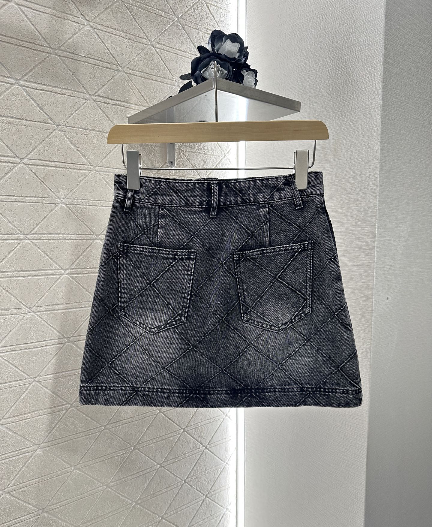 C 2025 new products Denim vest and short skirt set