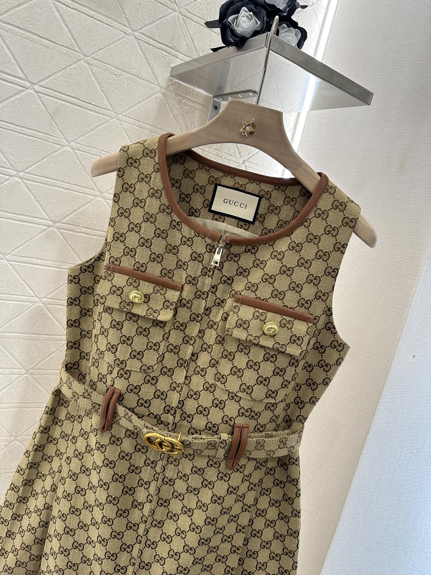 G 2025 new product Belt vest dress