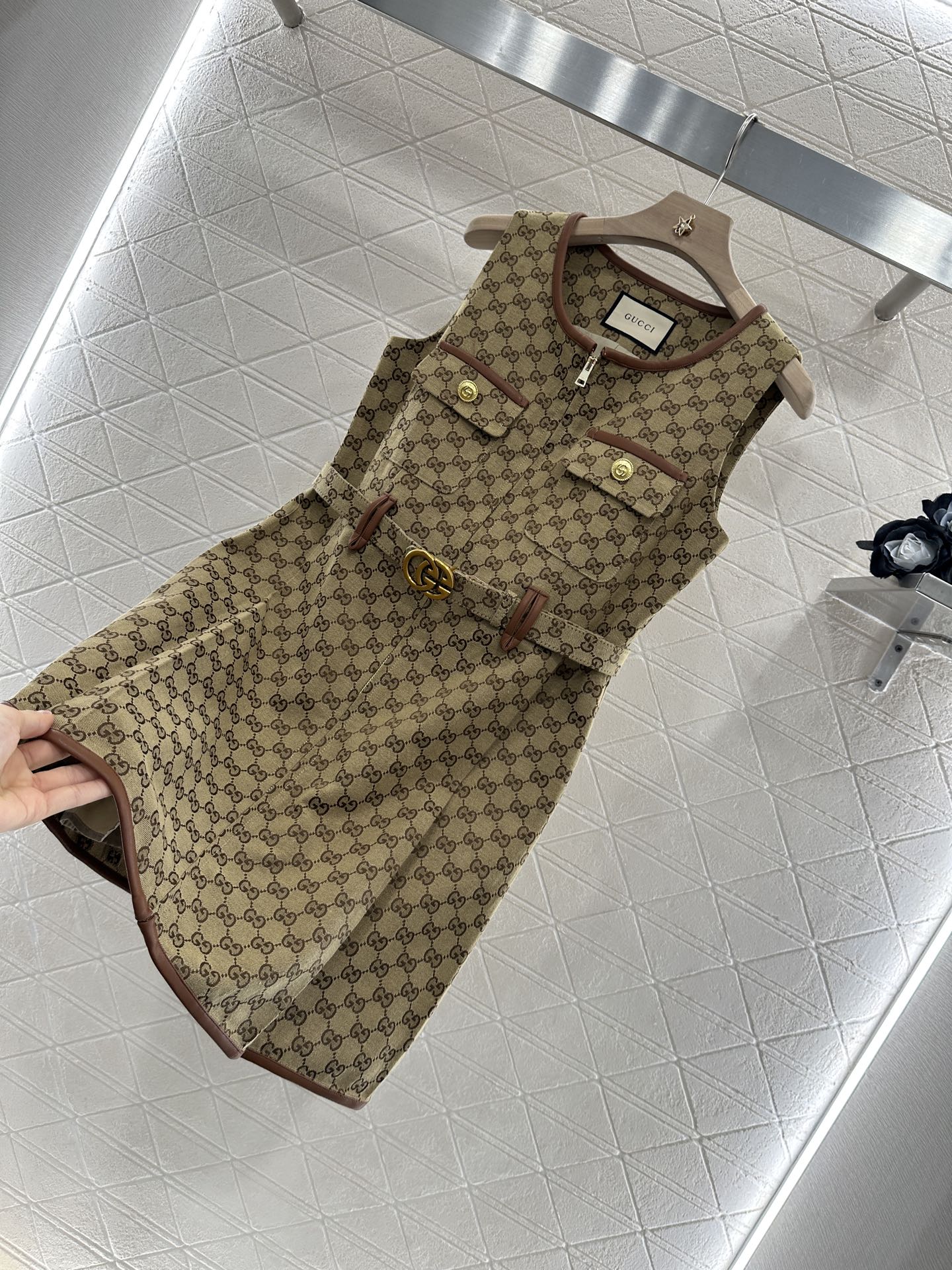 G 2025 new product Belt vest dress