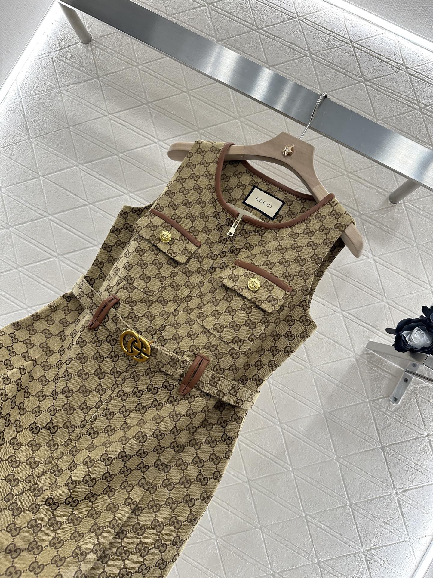 G 2025 new product Belt vest dress