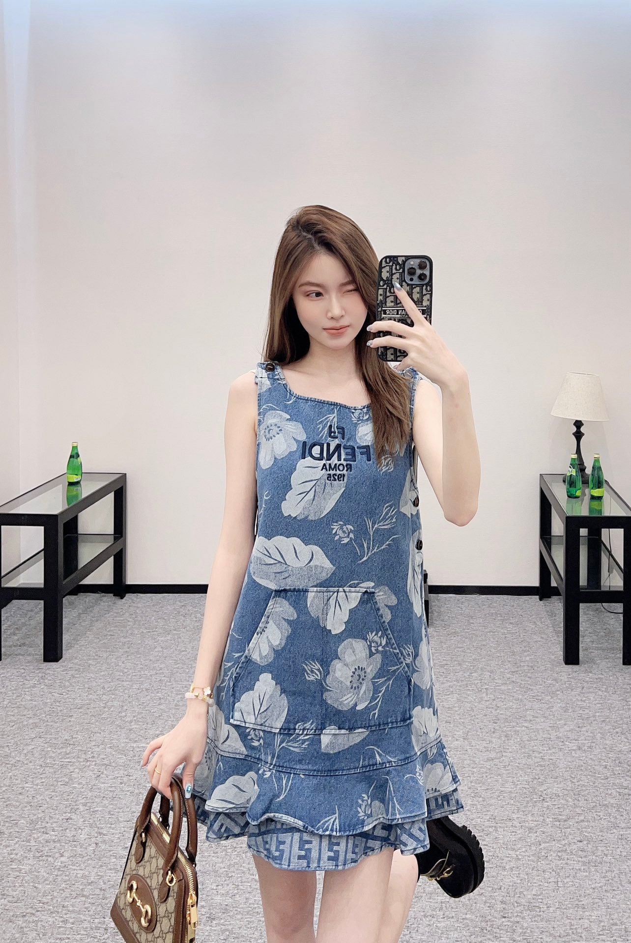 F 2025 new product Fishtail vest dress