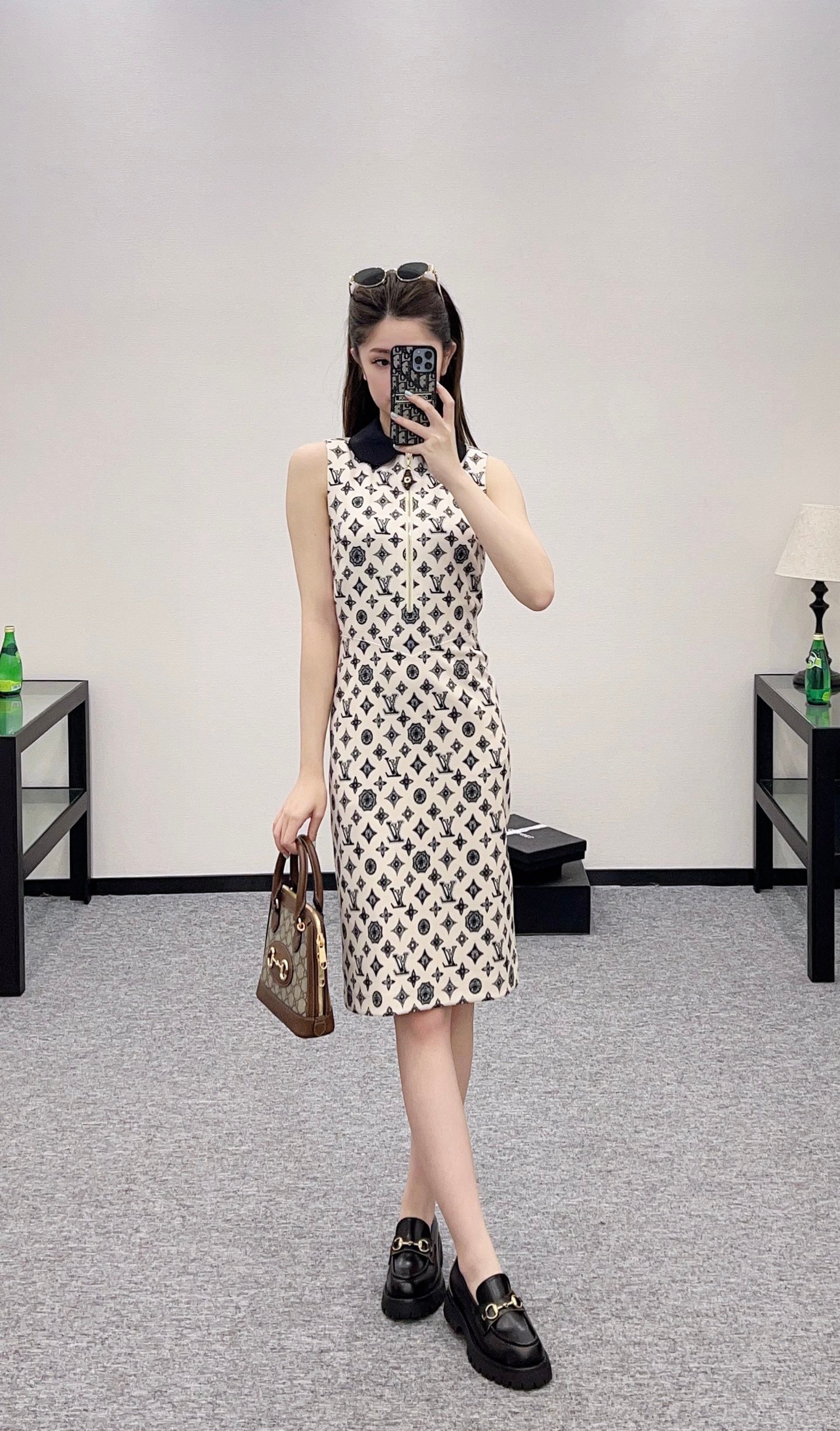L 2025 new product Printed vest dress