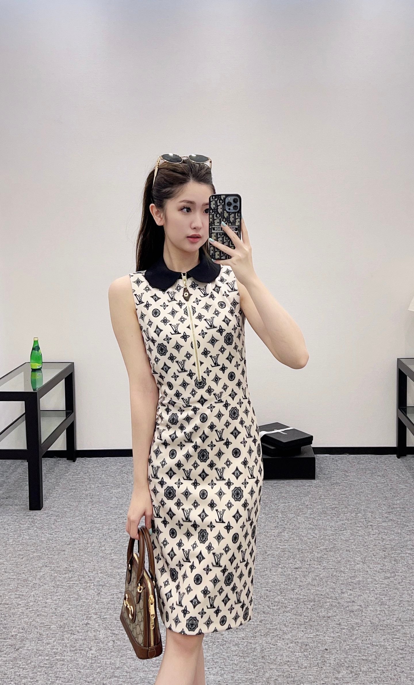 L 2025 new product Printed vest dress