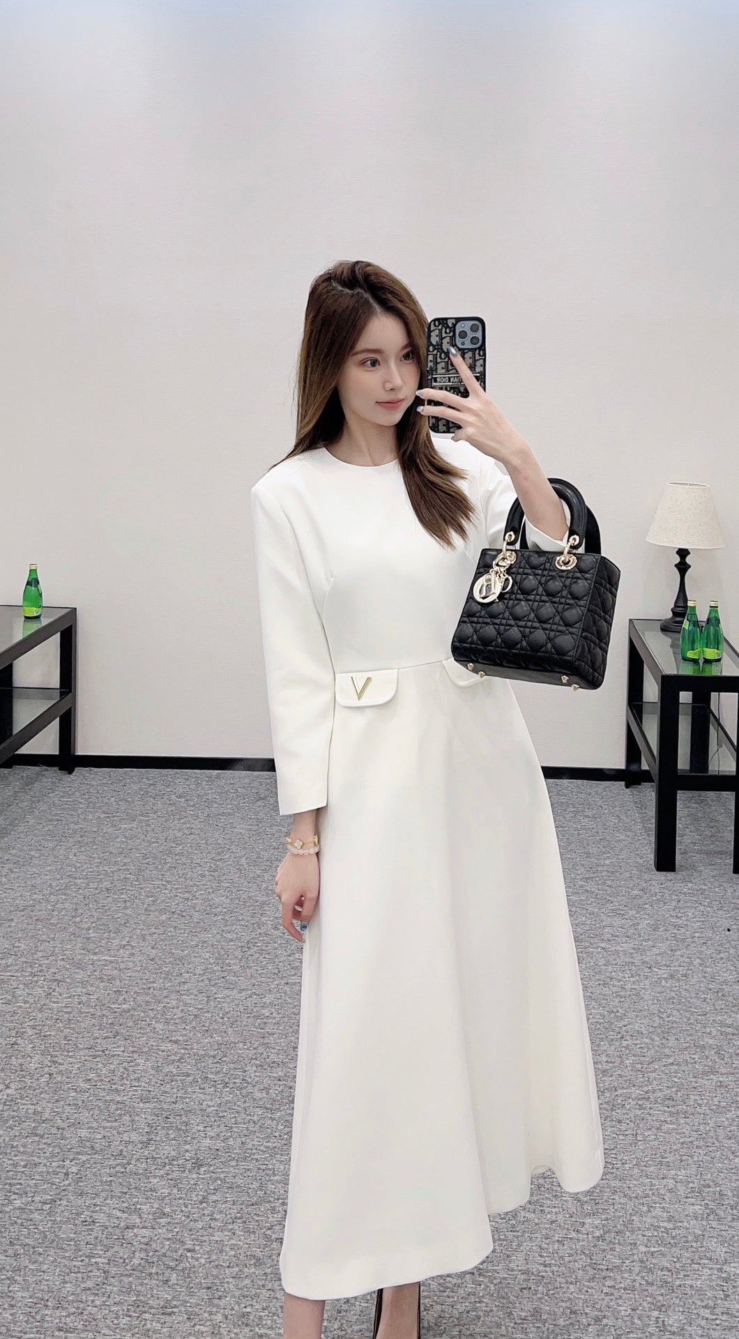 V 2025 new product Pocket dress