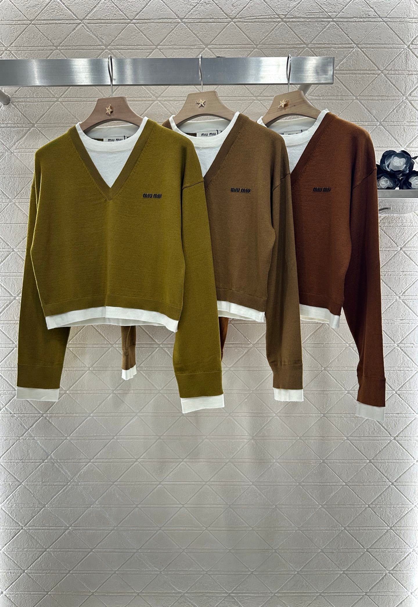 M 2025 new product Knitted long-sleeved sweater