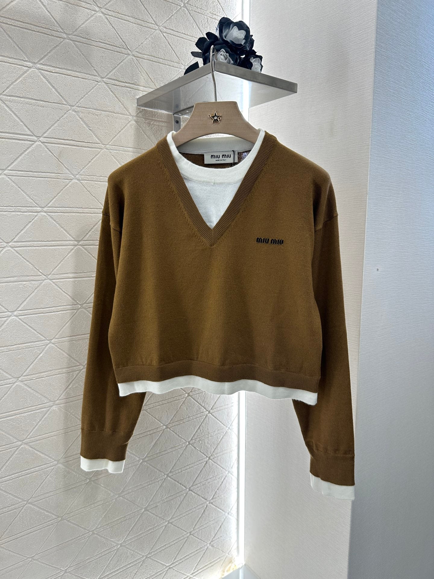 M 2025 new product Knitted long-sleeved sweater