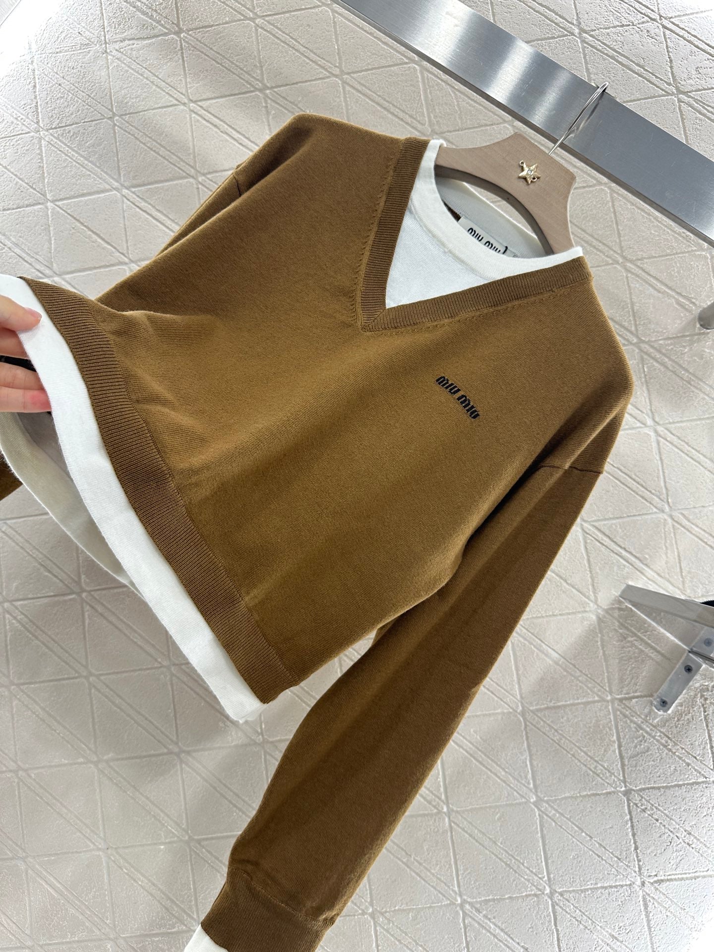 M 2025 new product Knitted long-sleeved sweater