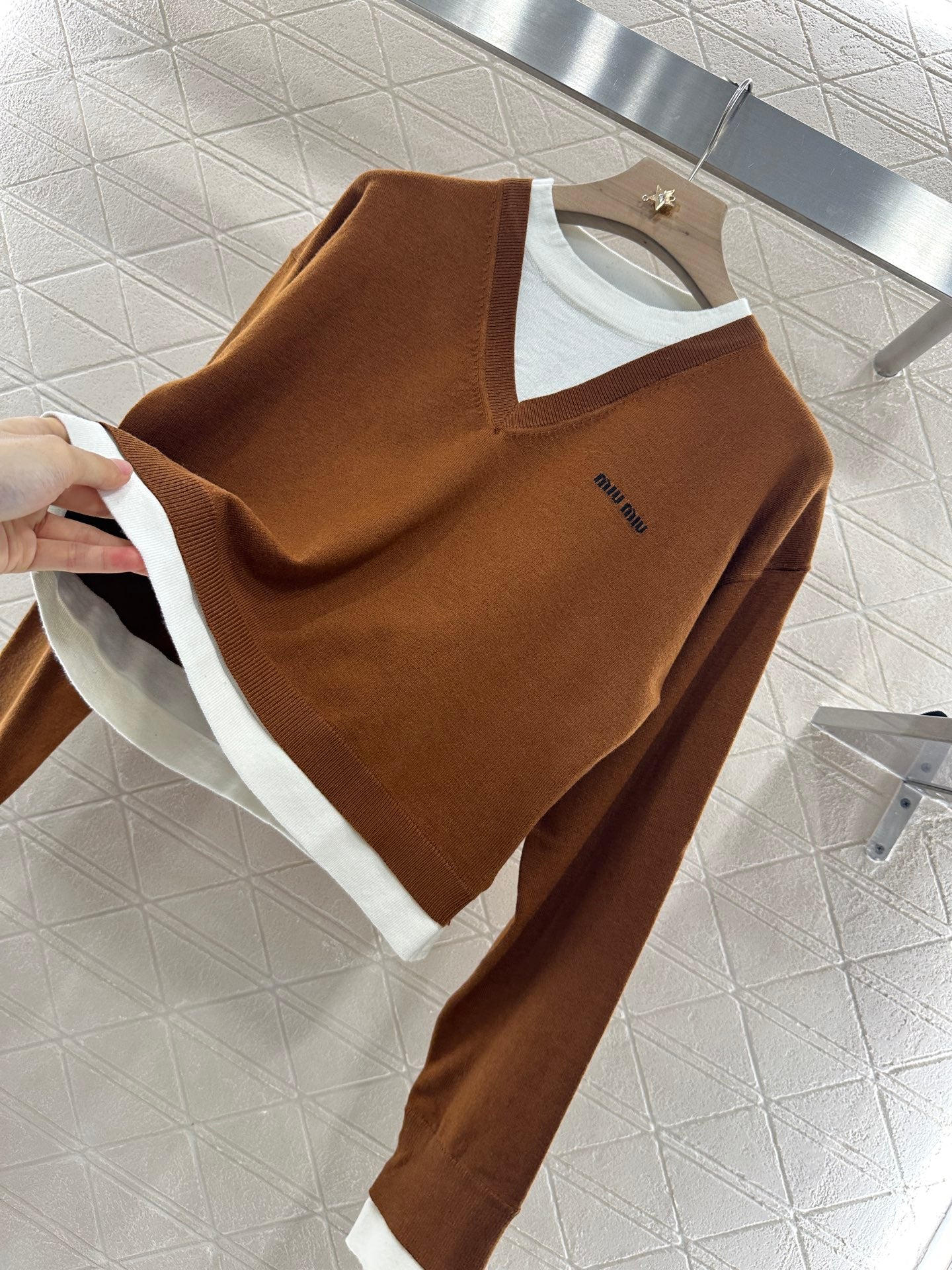 M 2025 new product Knitted long-sleeved sweater
