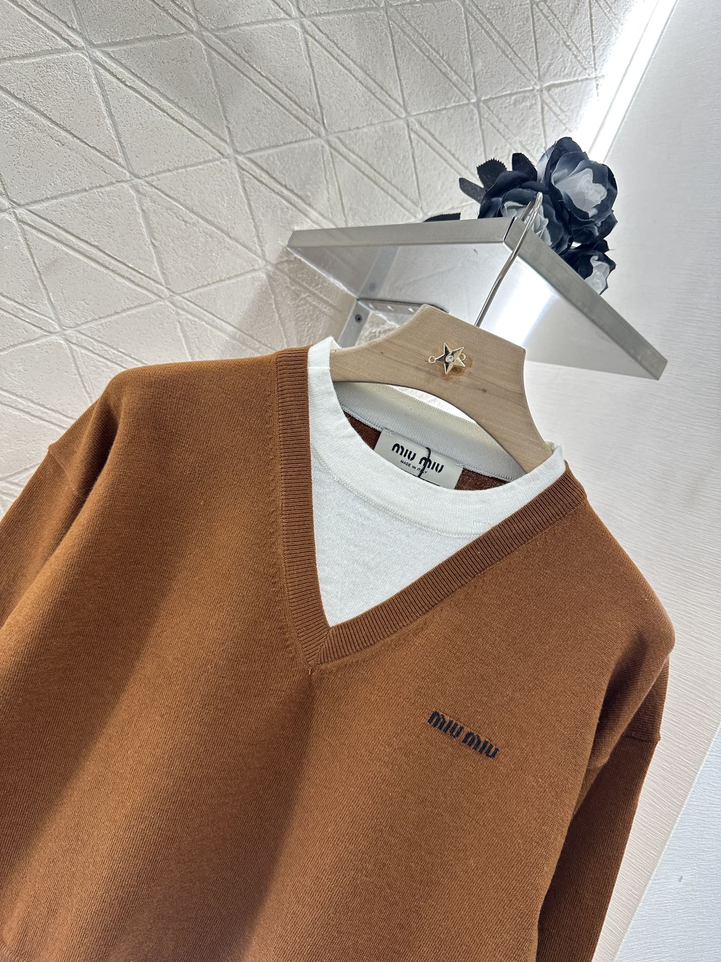 M 2025 new product Knitted long-sleeved sweater