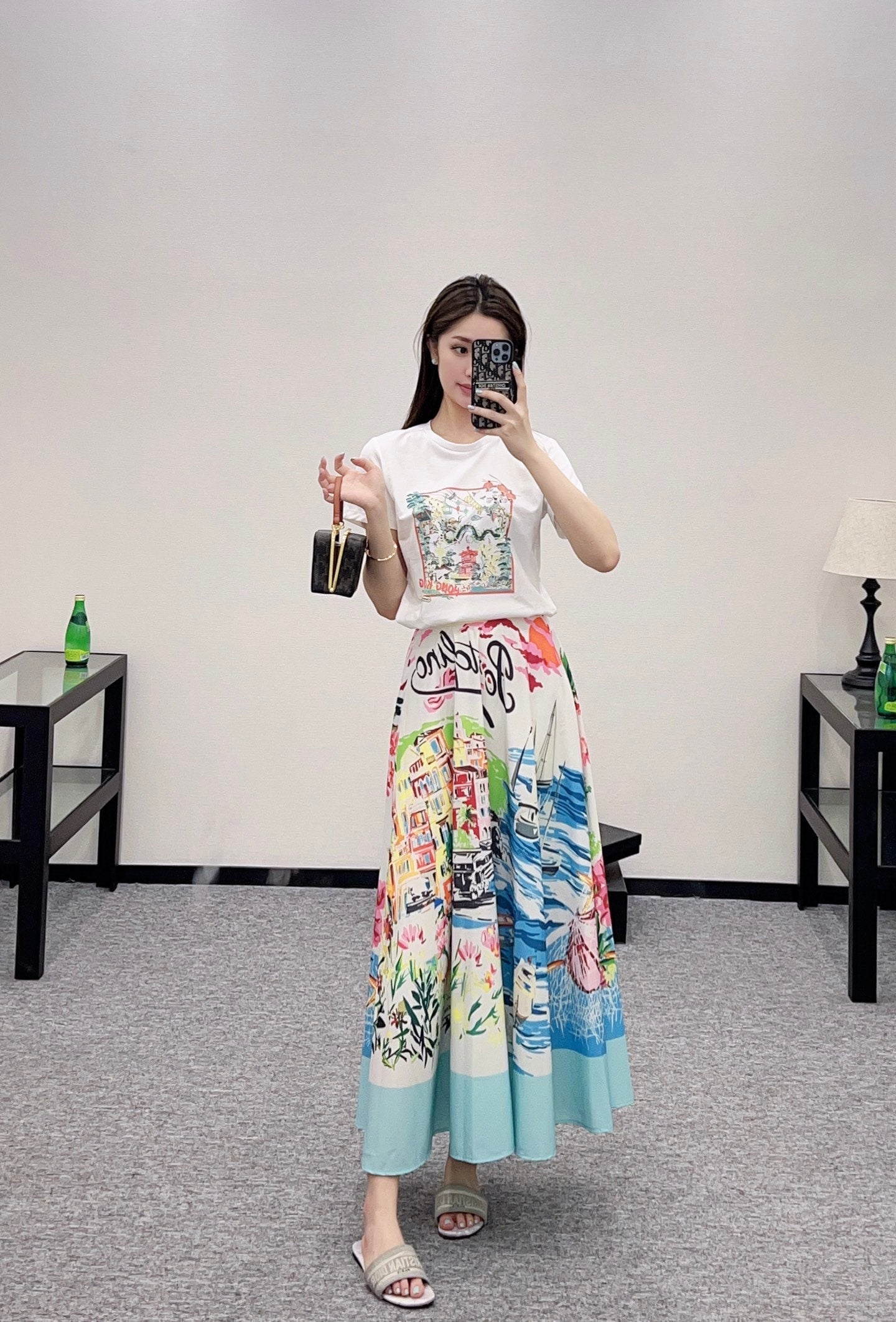 D 2025 new product Printed skirt
