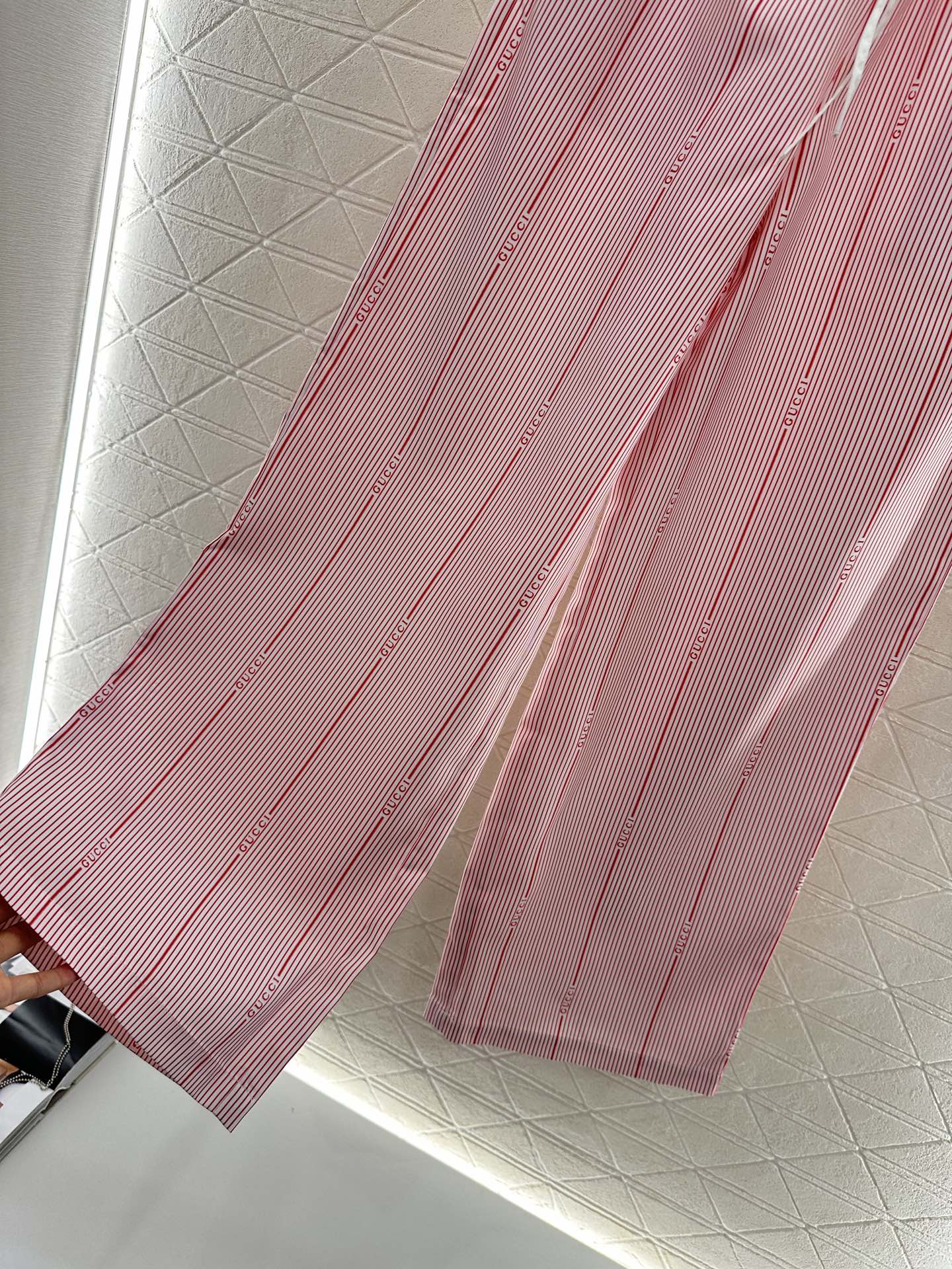 G 2025 new product Drawstring striped trousers