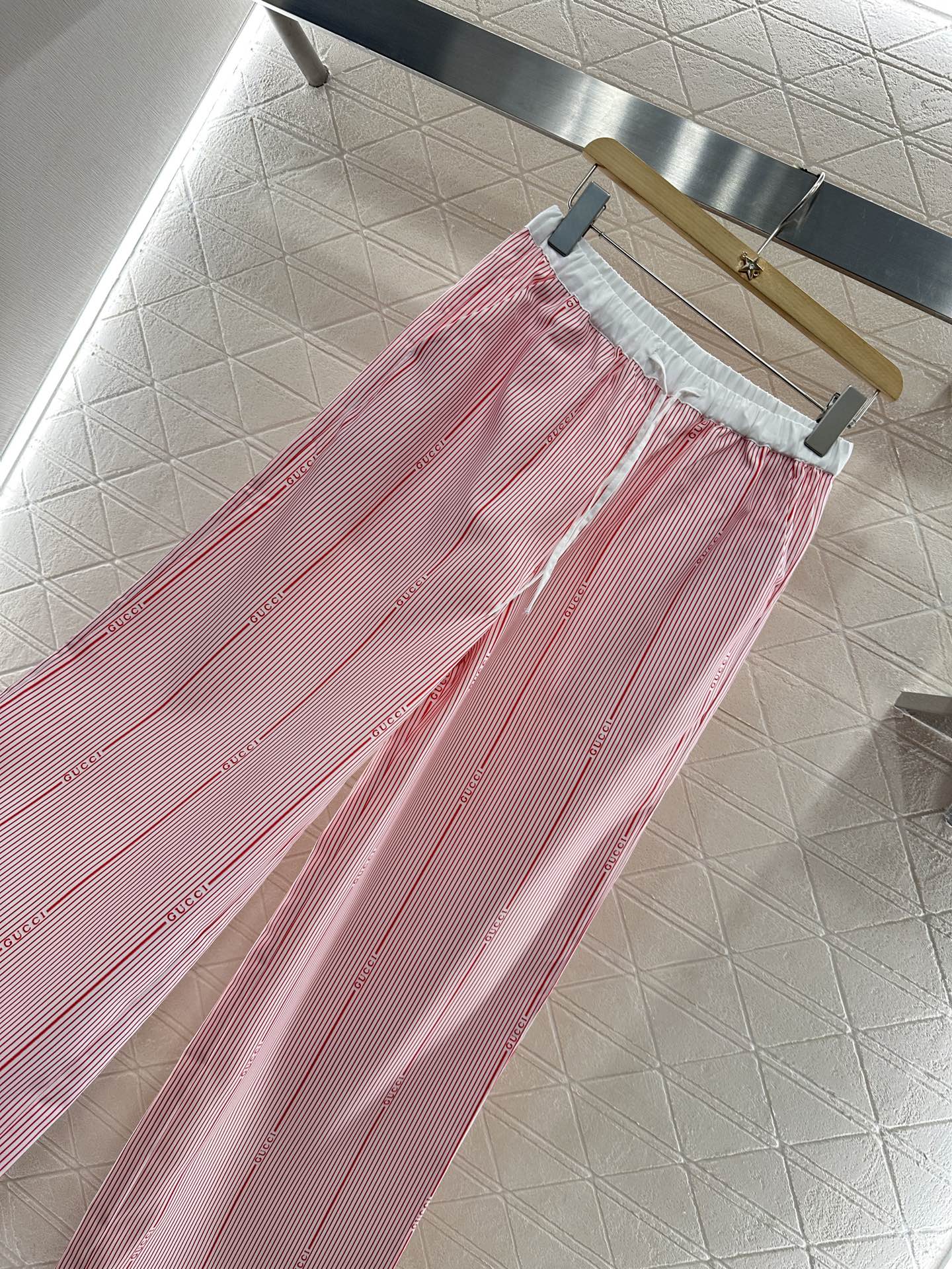 G 2025 new product Drawstring striped trousers