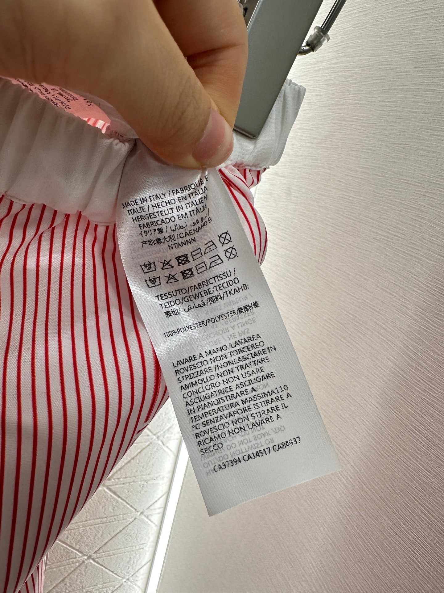 G 2025 new product Drawstring striped trousers