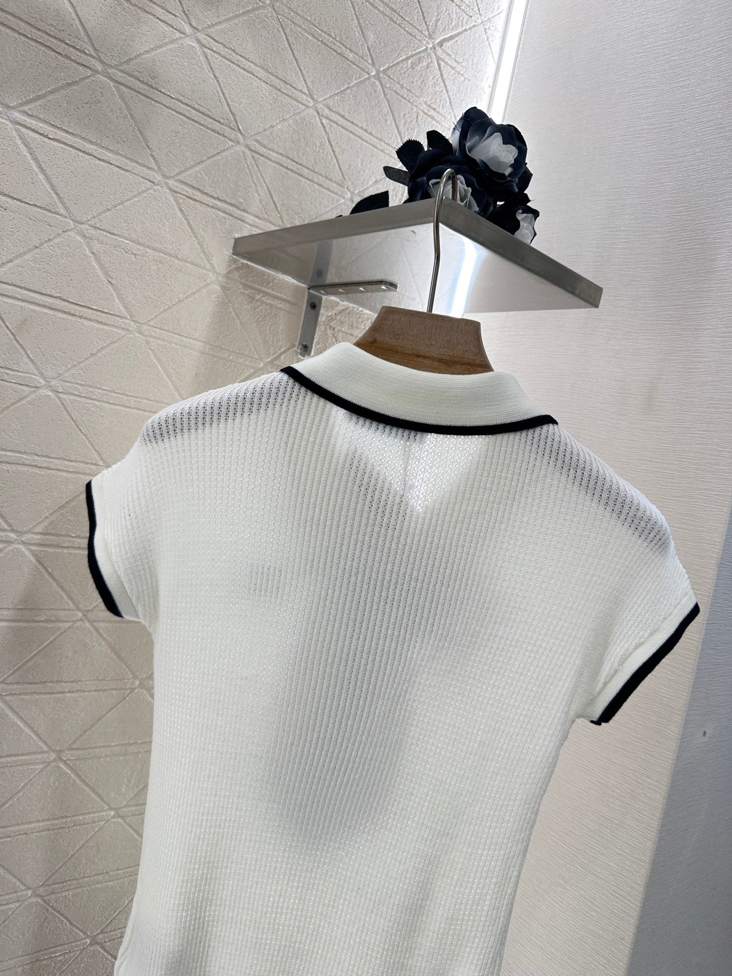 M 2025 new product Bow knitted short sleeves