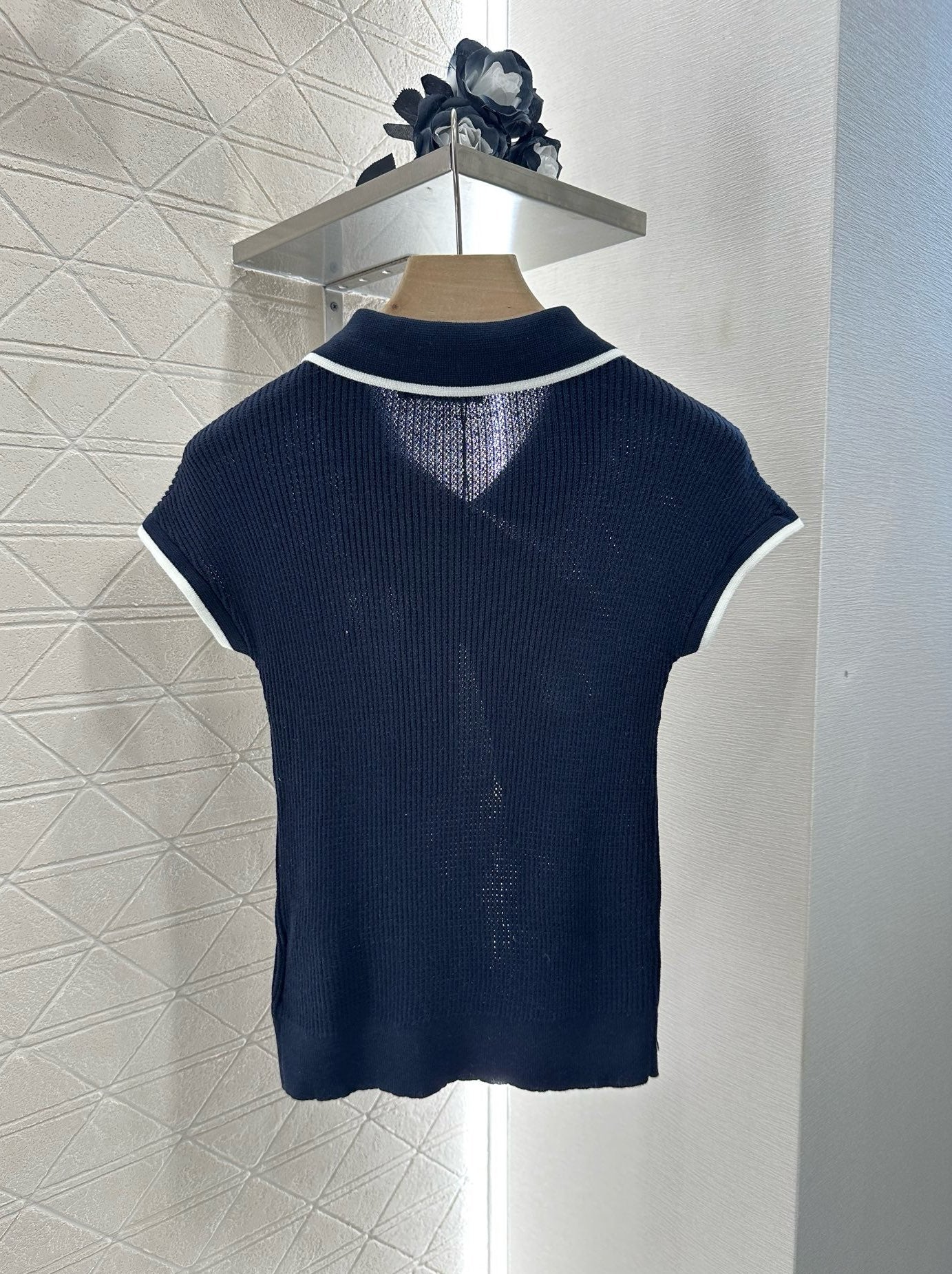 M 2025 new product Bow knitted short sleeves