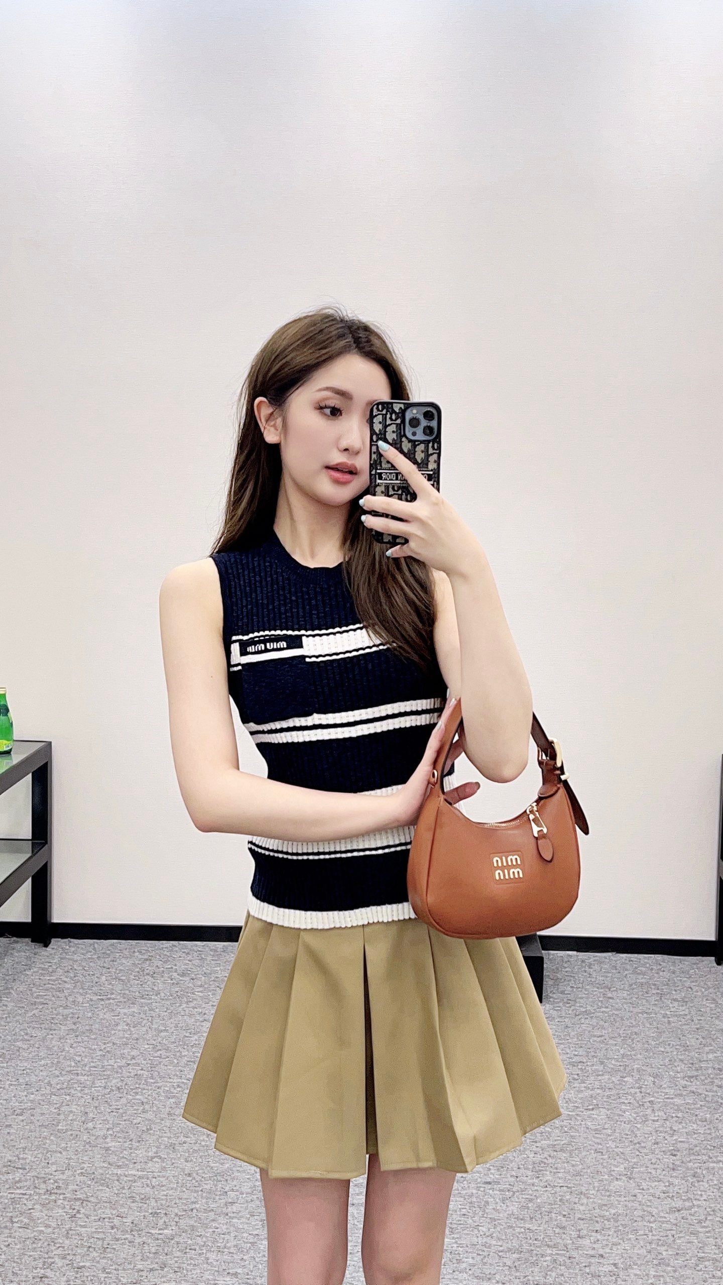 M 2025 new product Striped knitted vest