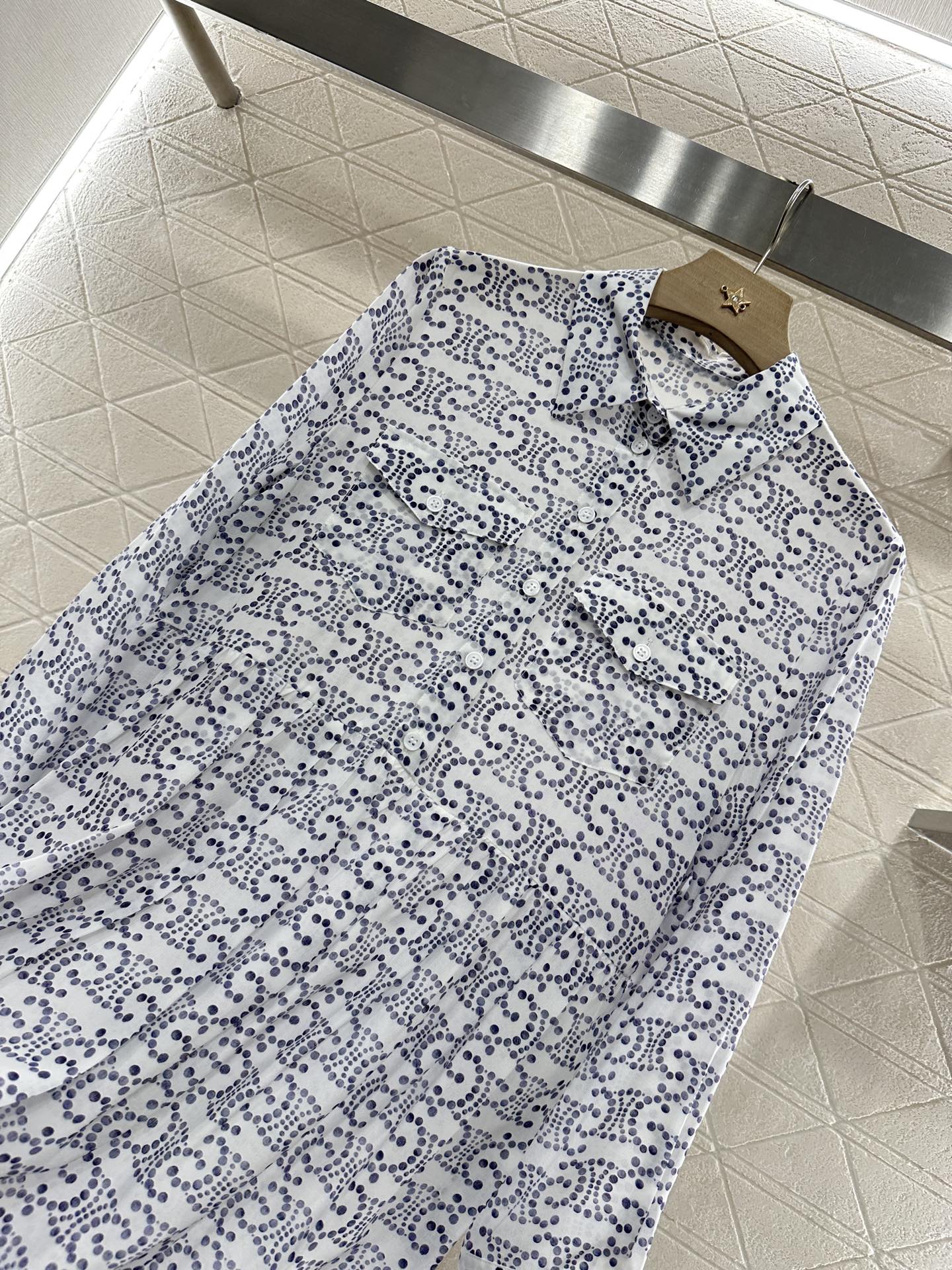 C 2025 new product Printed silk dress