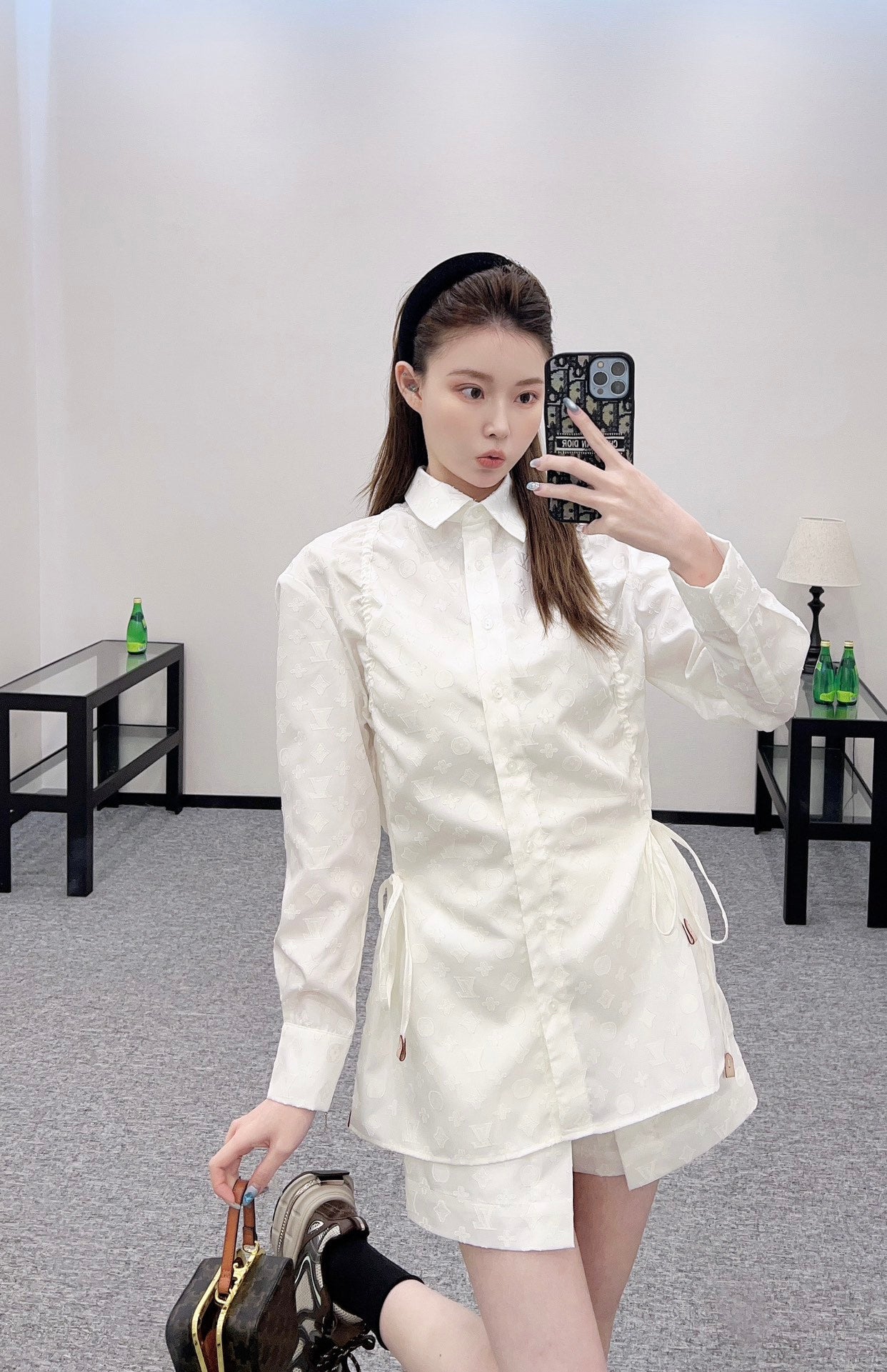 L 2025 new product Long-sleeved shorts suit
