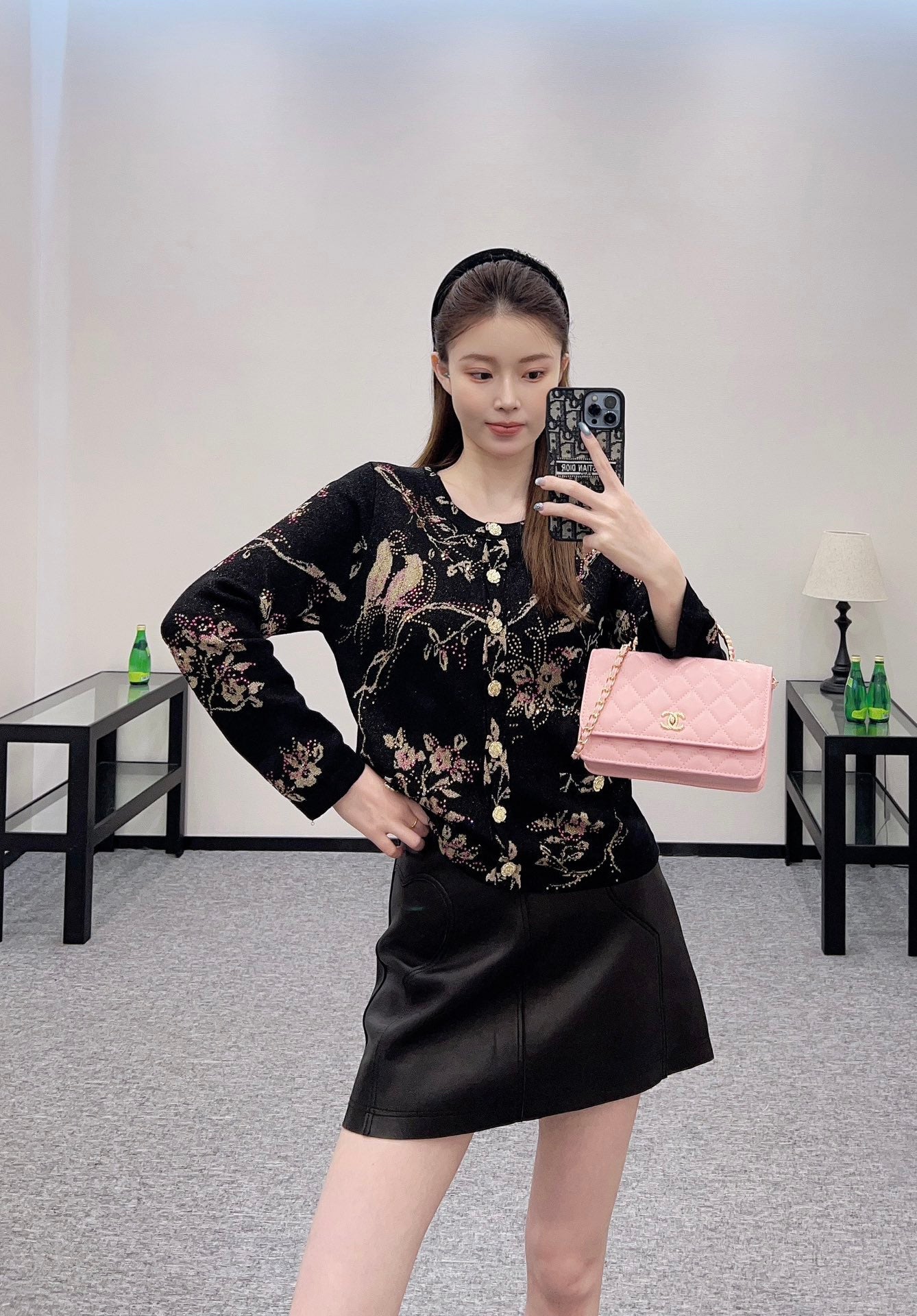 C 2025 new product Hot diamond knitted cardigan