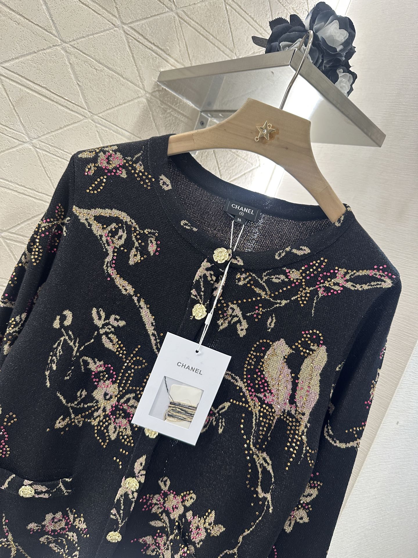 C 2025 new product Hot diamond knitted cardigan