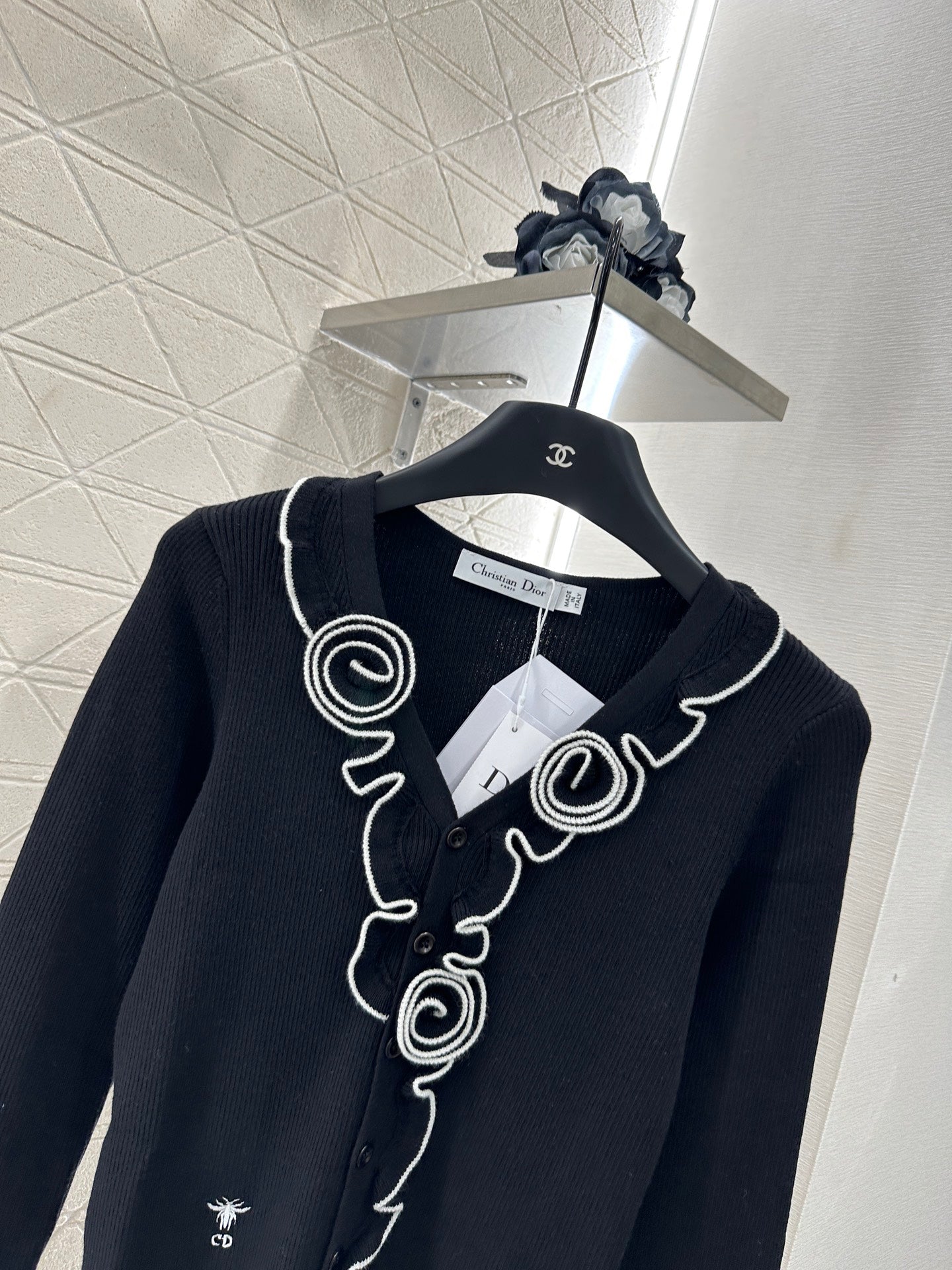 D 2025 neue produkt Blume gestrickte strickjacke