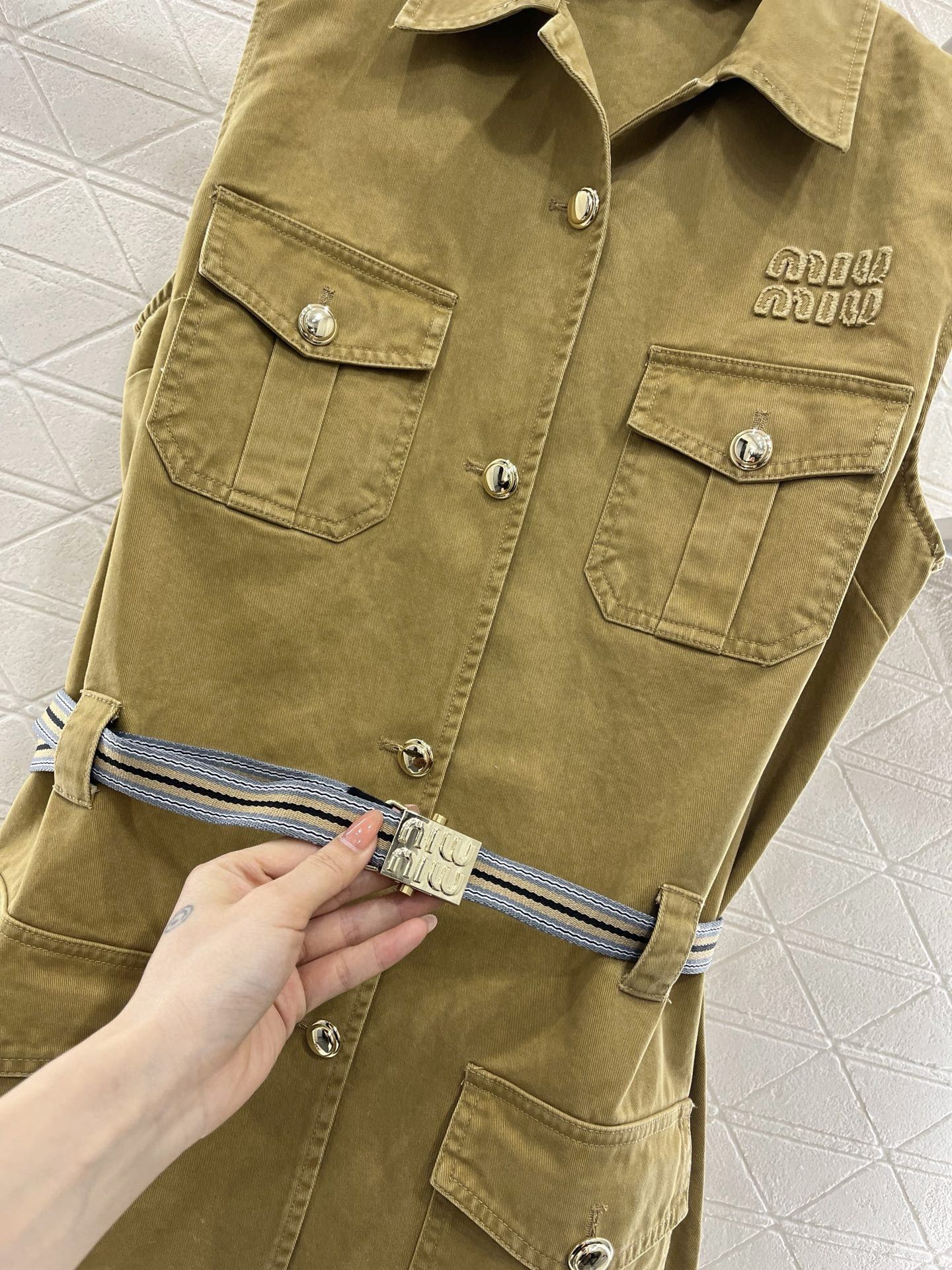 M 2025 new products Belt vest skirt