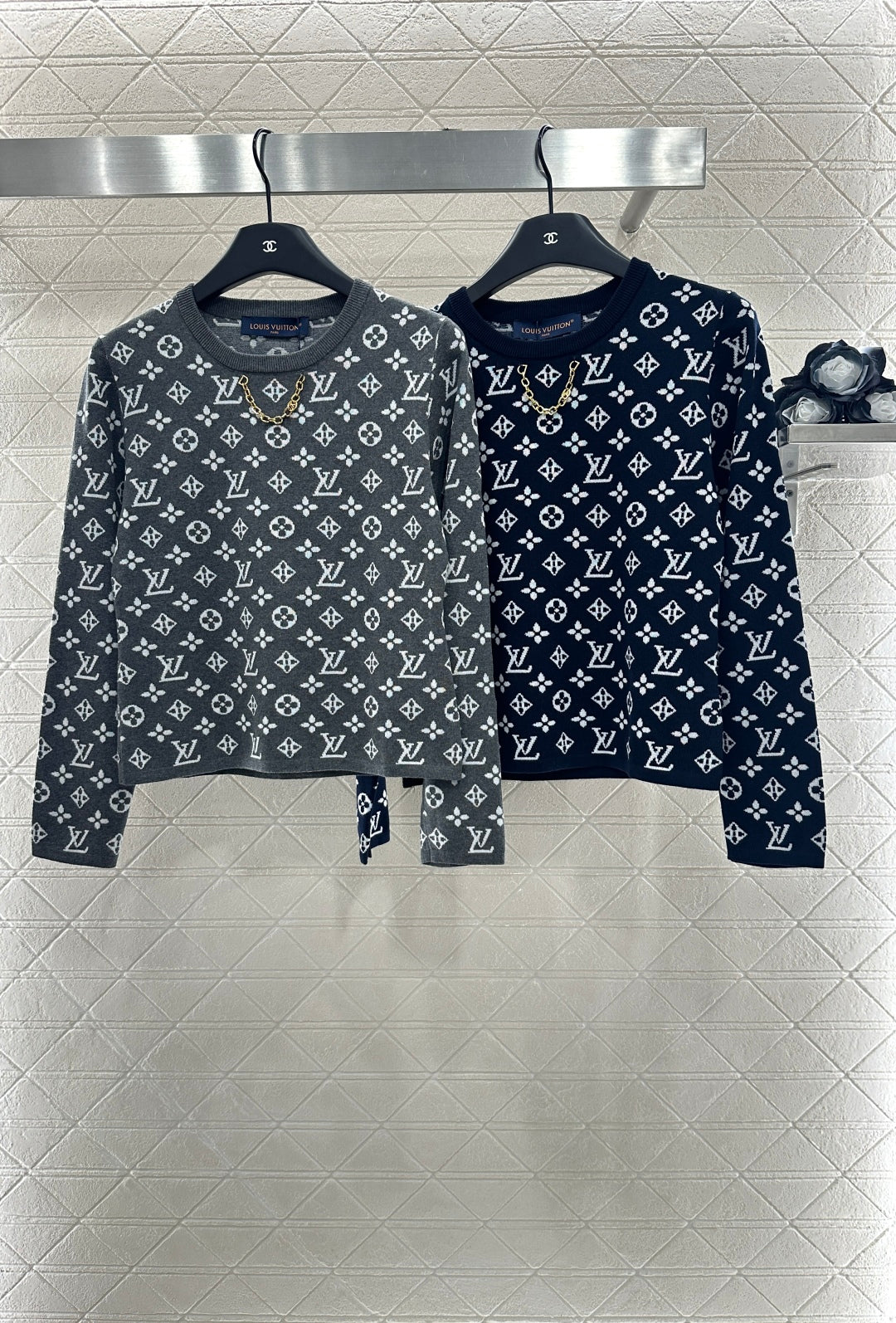 L 2025 new product Chain knitted long sleeves