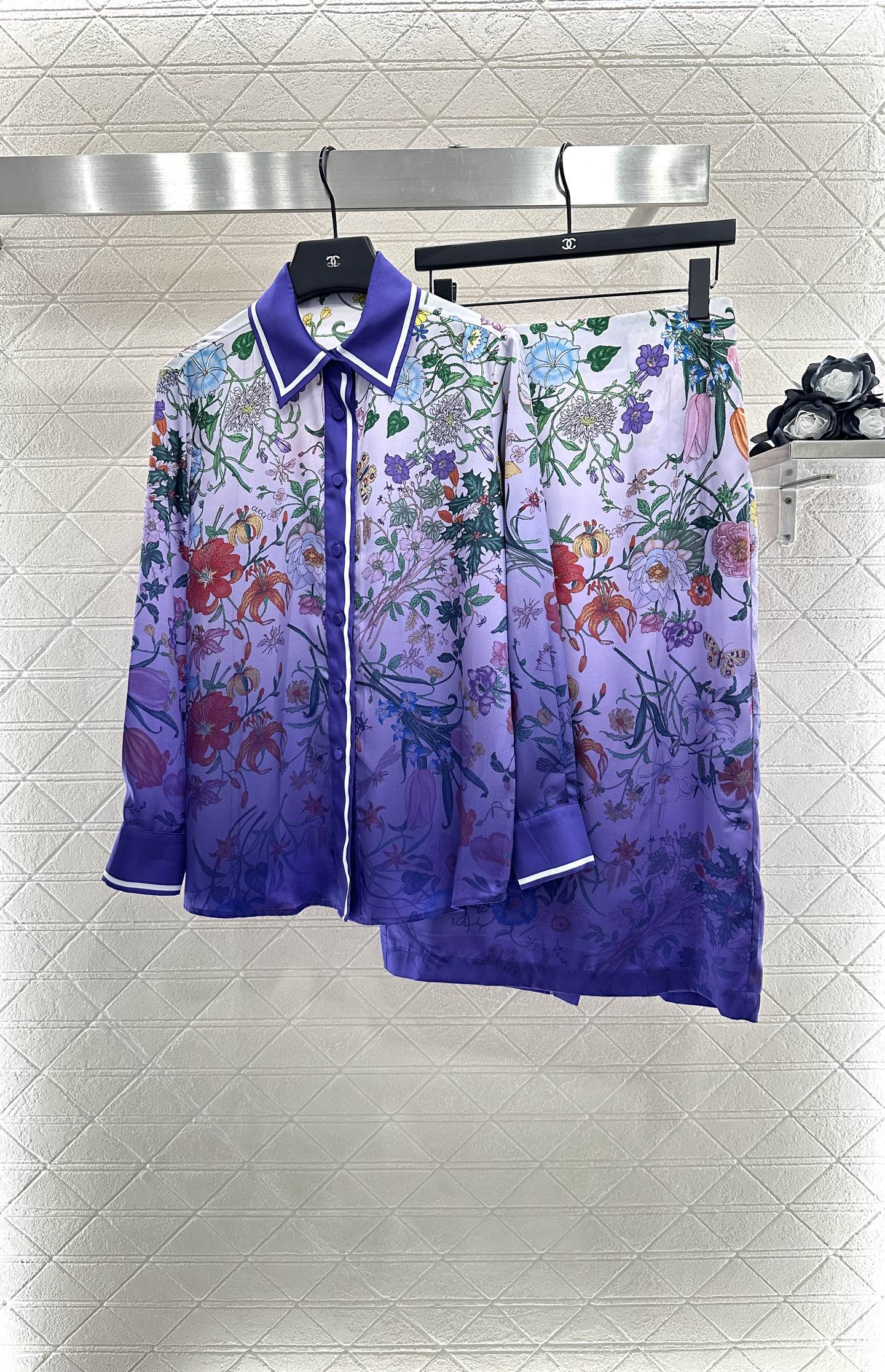 G 2025 New Work Long-sleeved shirt and skirt set