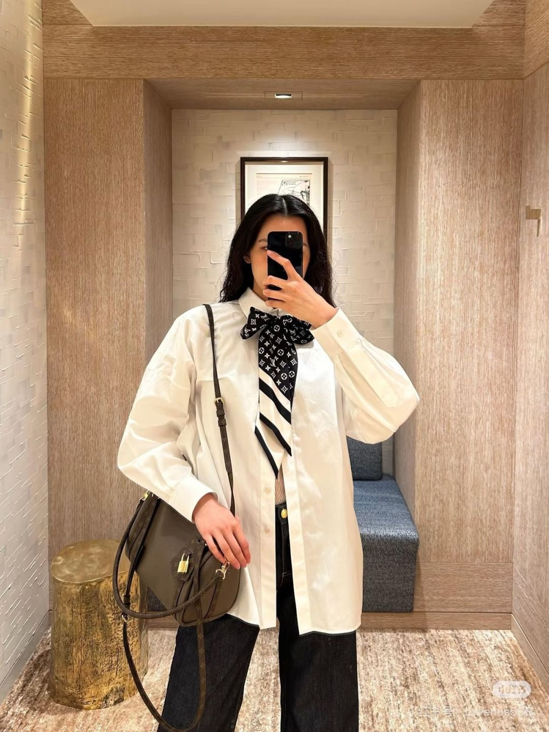 L 25fw scarf shirt